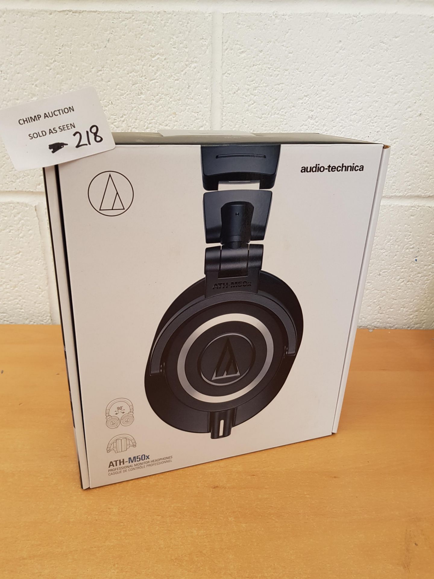 Audio-Technica ATH-M50X Studio Monitor Professional Headphones RRP £119.99.