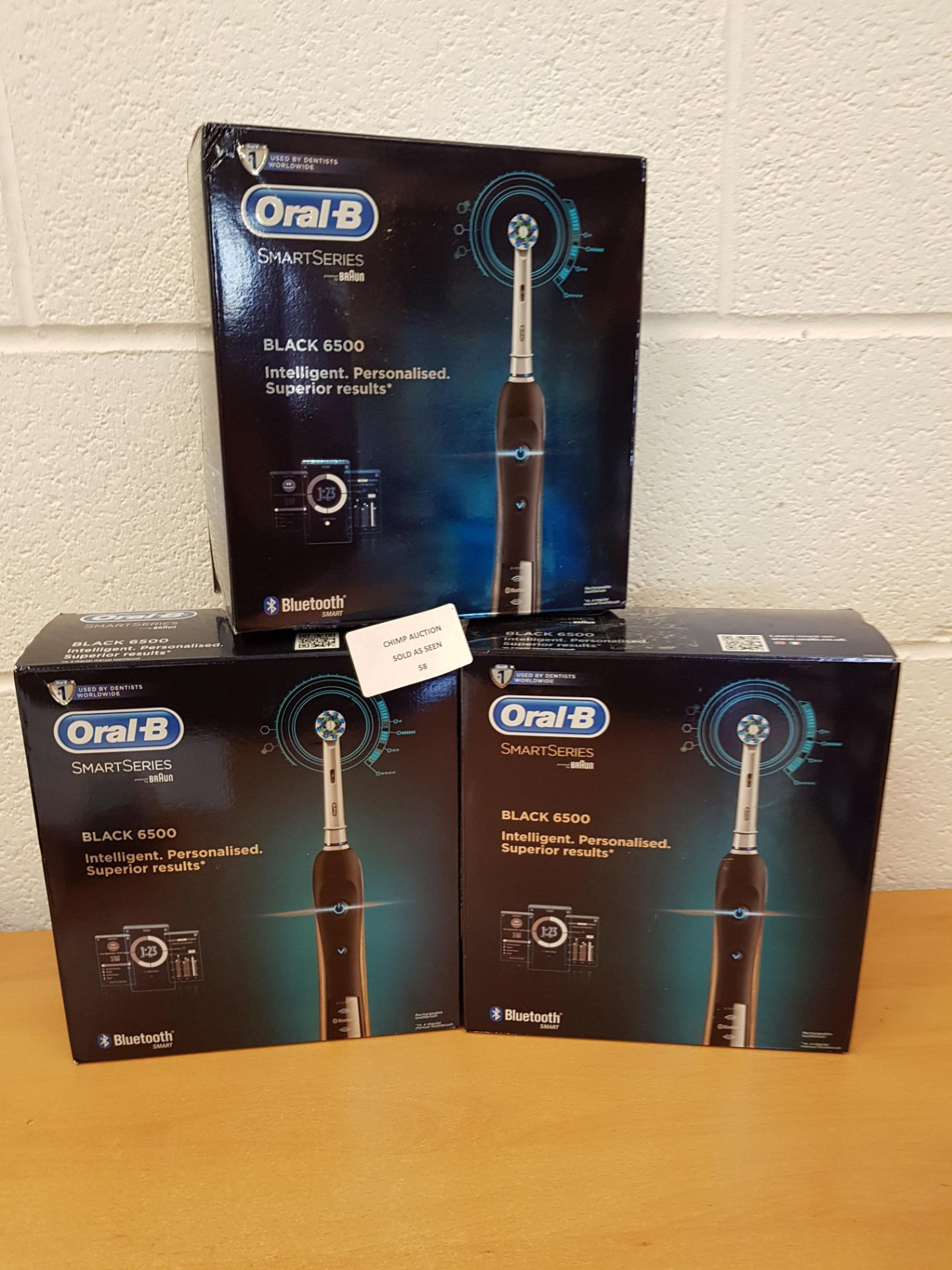 Joblot of 3x Oral-B SmartSeries 6500 Bluetooth toothbrushes RRP Value £690.