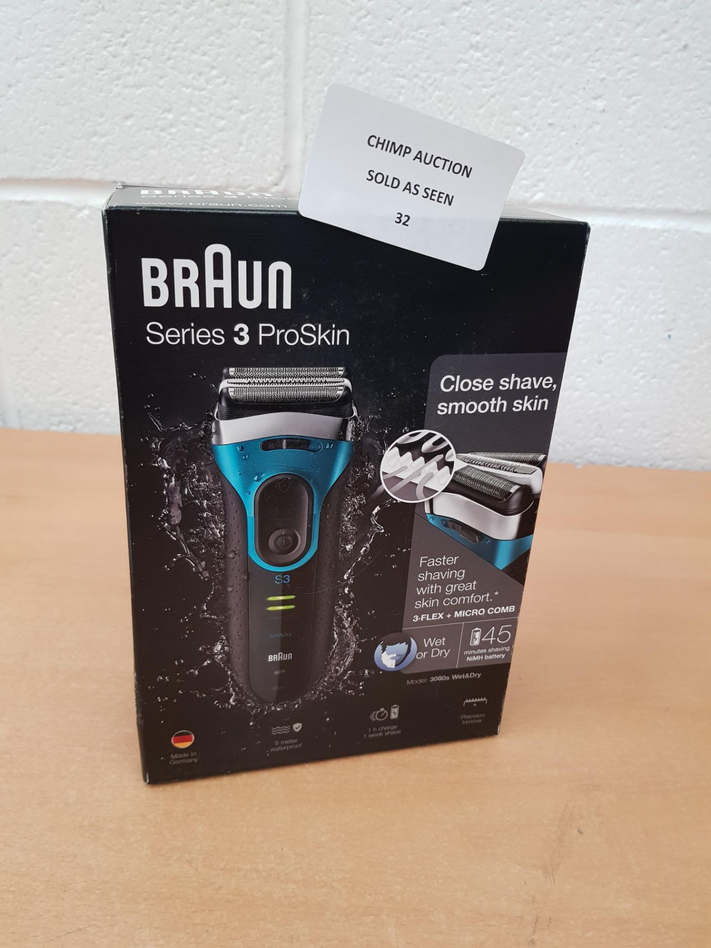 Braun Series 3 ProSkin 3080s Electric wet & dry Shavers RRP £149.99.