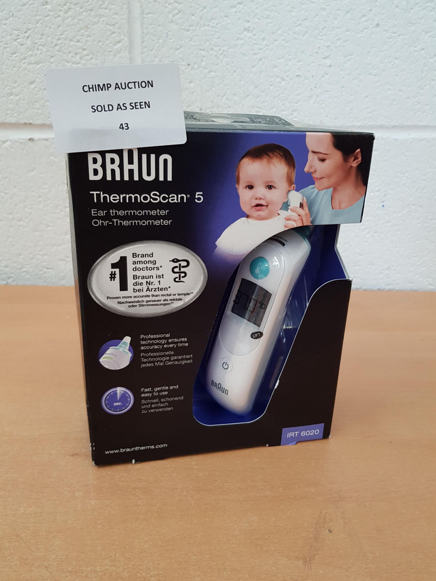 Braun IRT 6020 ThermoScan 5 Ear Thermometer