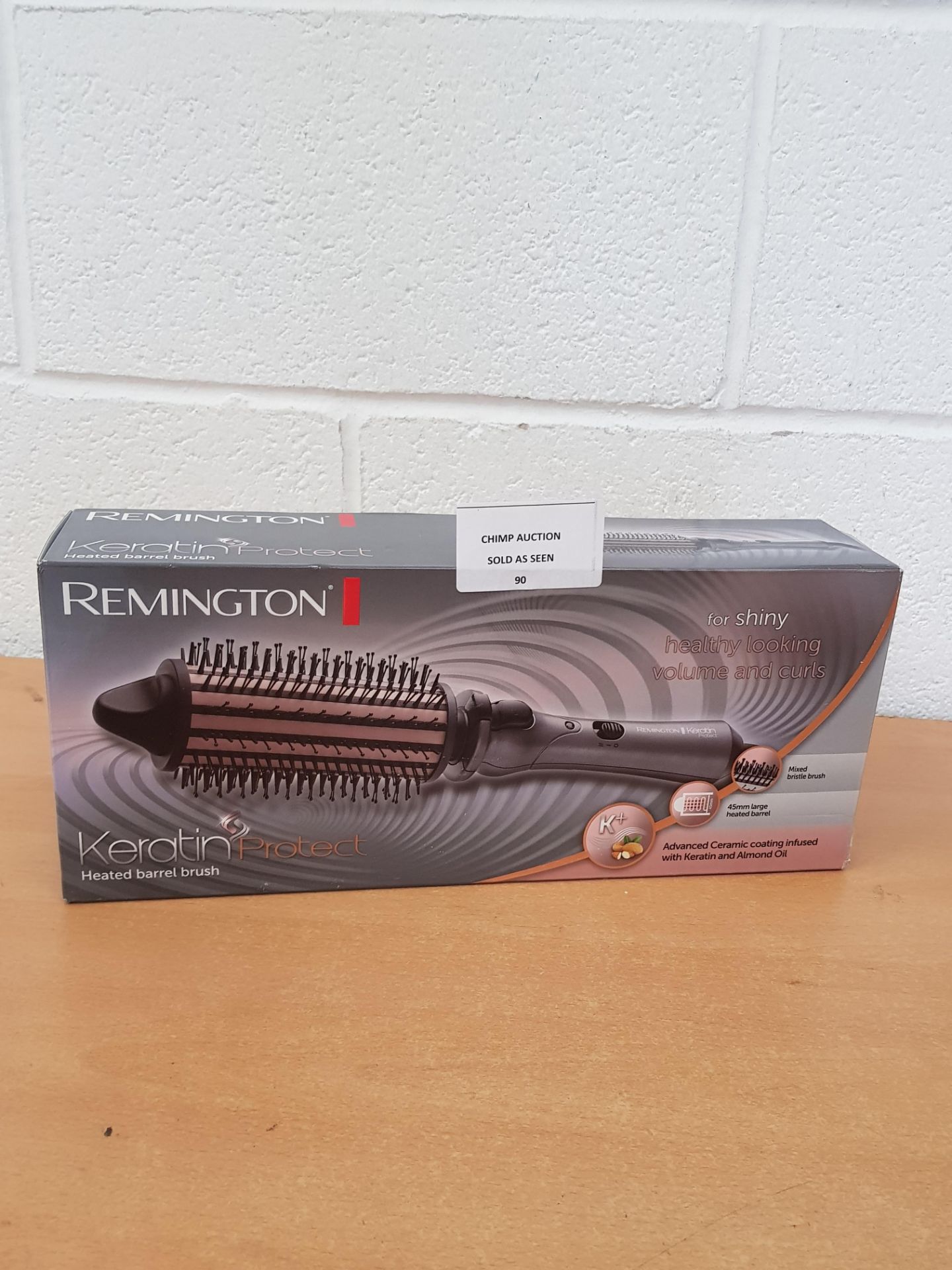 Remington Keratin Protect Heated Barrel Hot Hair Brush