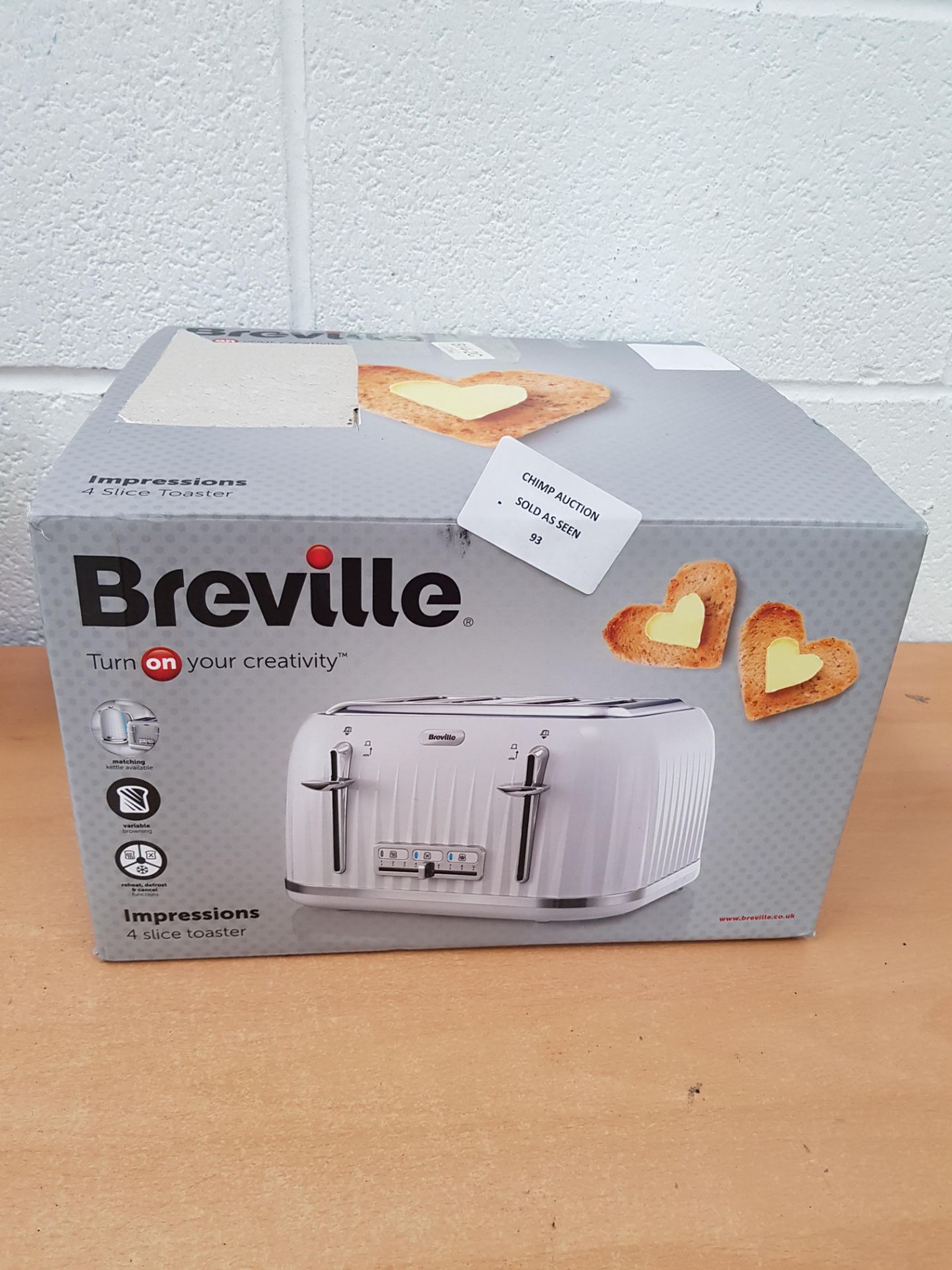 Breville Impressions 4 slice toaster