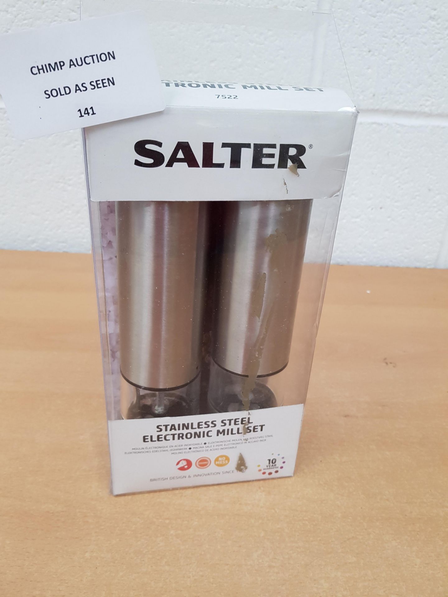 Salter Stainless Steel electronic Mill Set