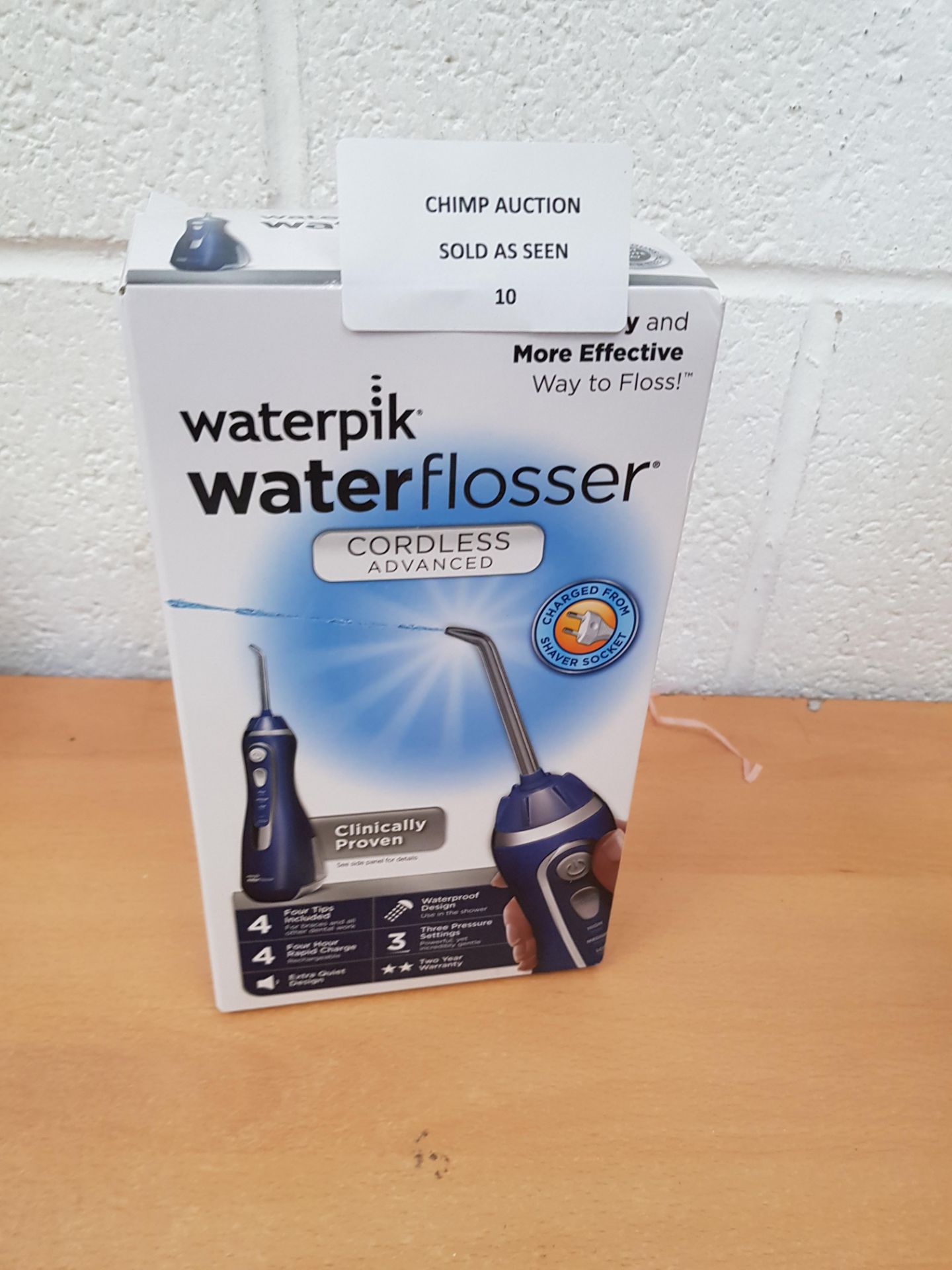 Waterpik WP-563UK Cordless Advanced Water Flosser - Blue Edition RRP £85