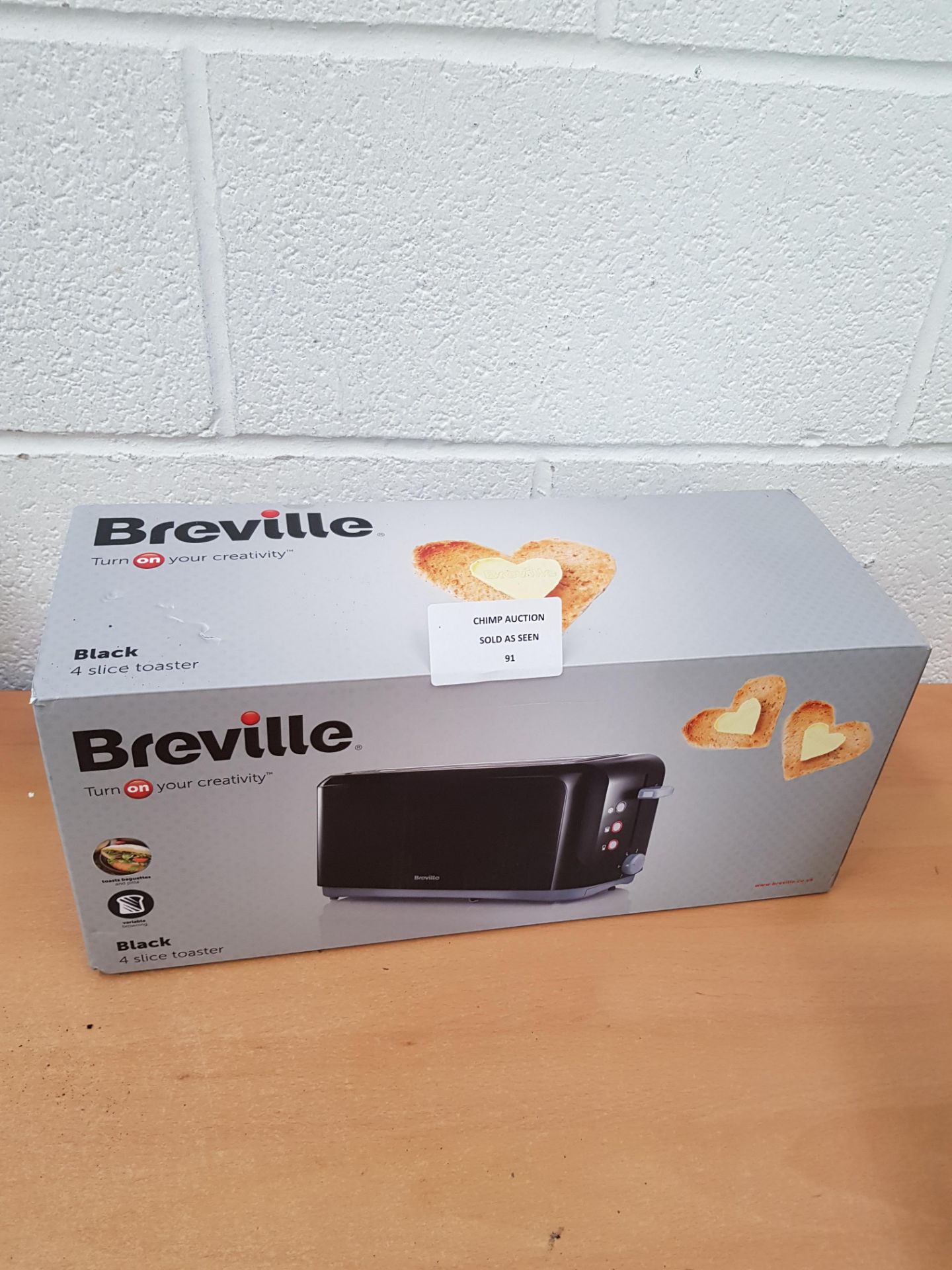 Breville BLK 4 slice toaster