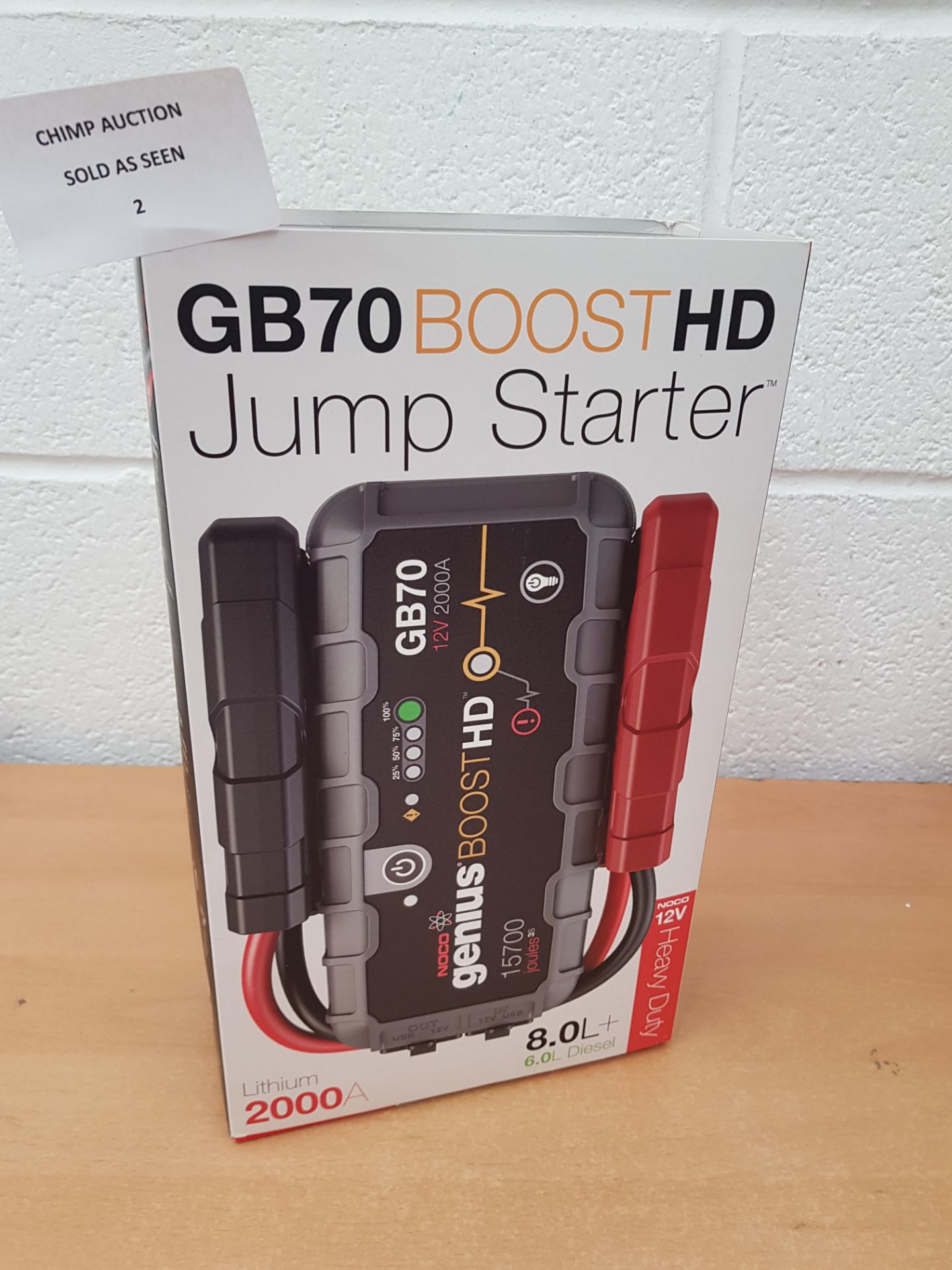 NOCO Boost HD GB70 2000 Amp 12V UltraSafe Jump Starter RRP £199.99.