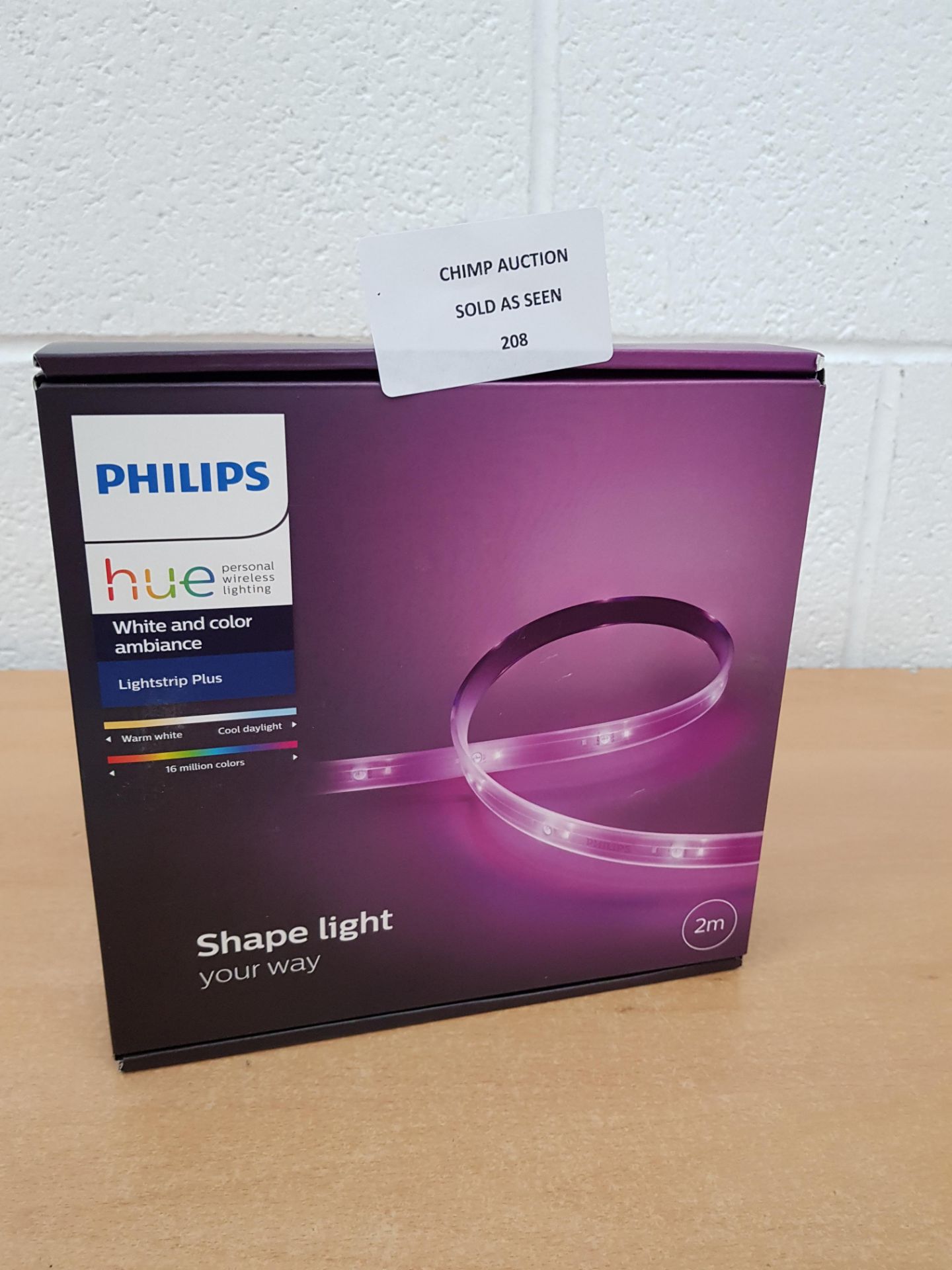 Philips Hue LightStrip Plus 2 m Colour Changing LED Smart Kit RRP £69.99.