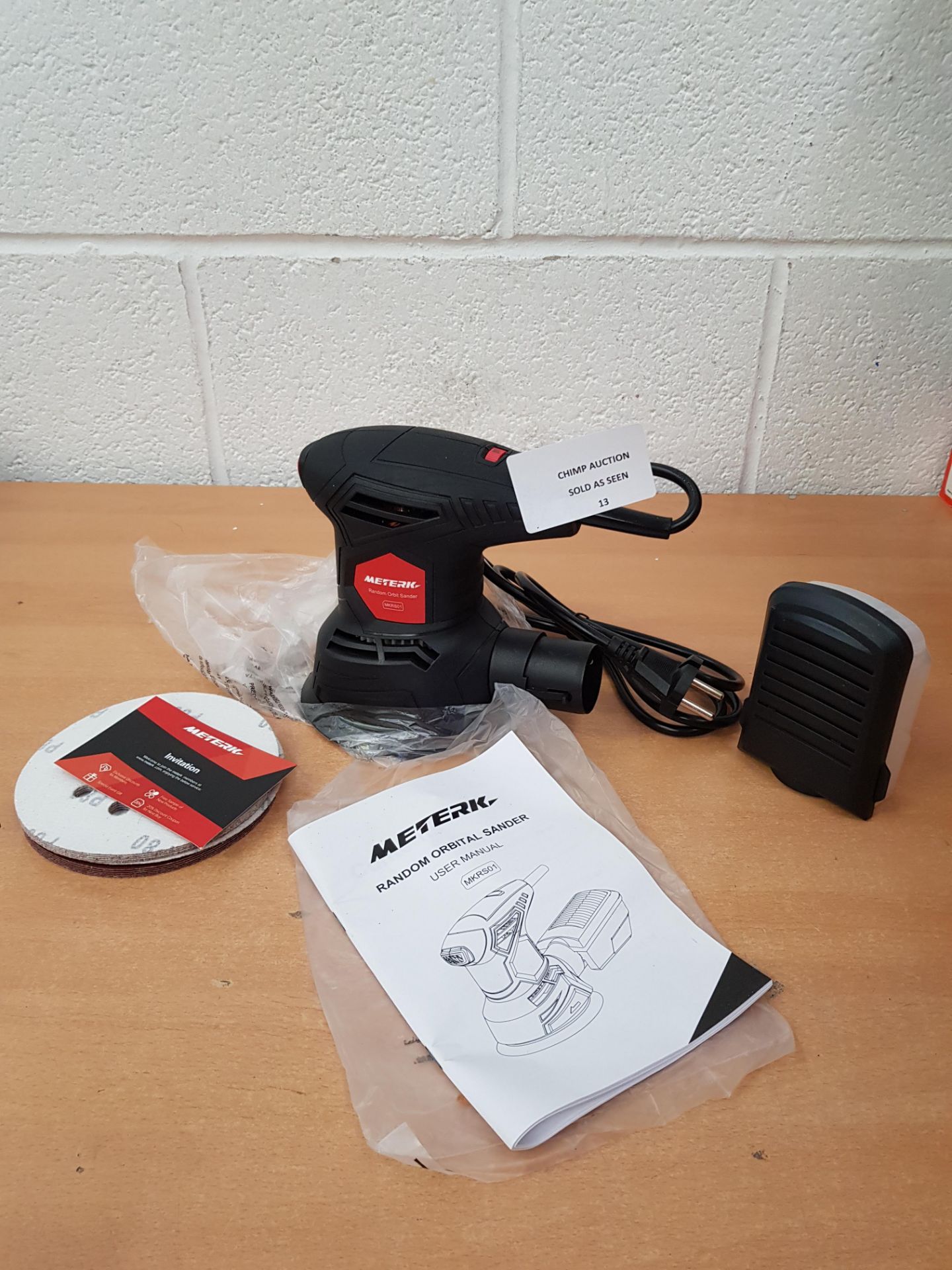 Brand new Meterk MKR01 Random Orbit Sander /damaged packaging