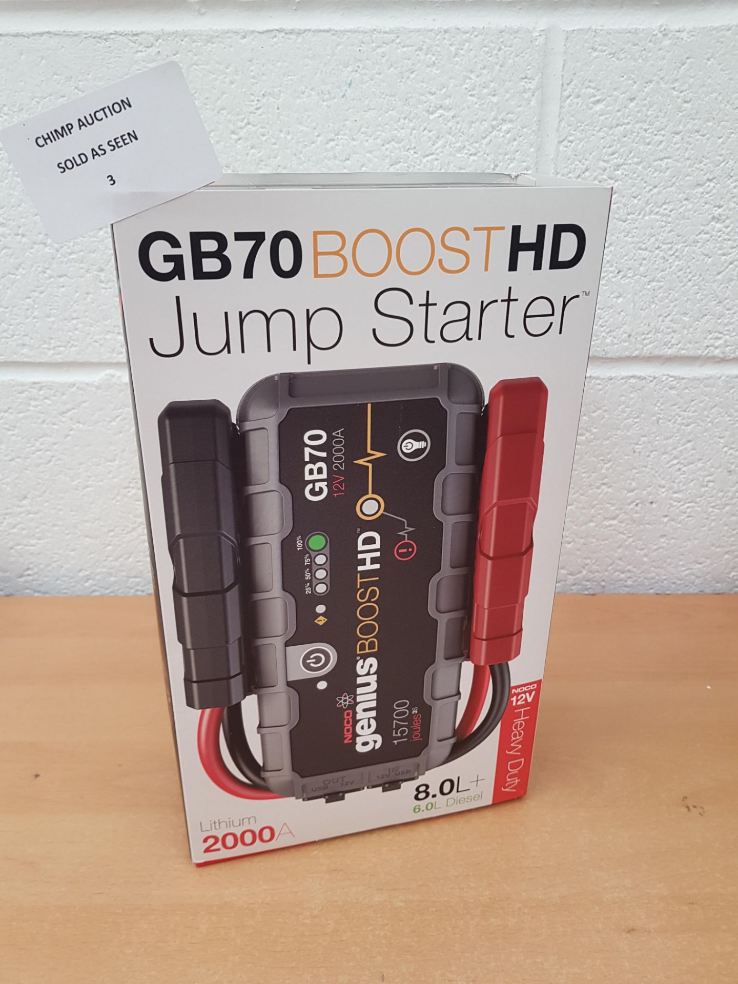 NOCO Boost HD GB70 2000 Amp 12V UltraSafe Jump Starter RRP £199.99.