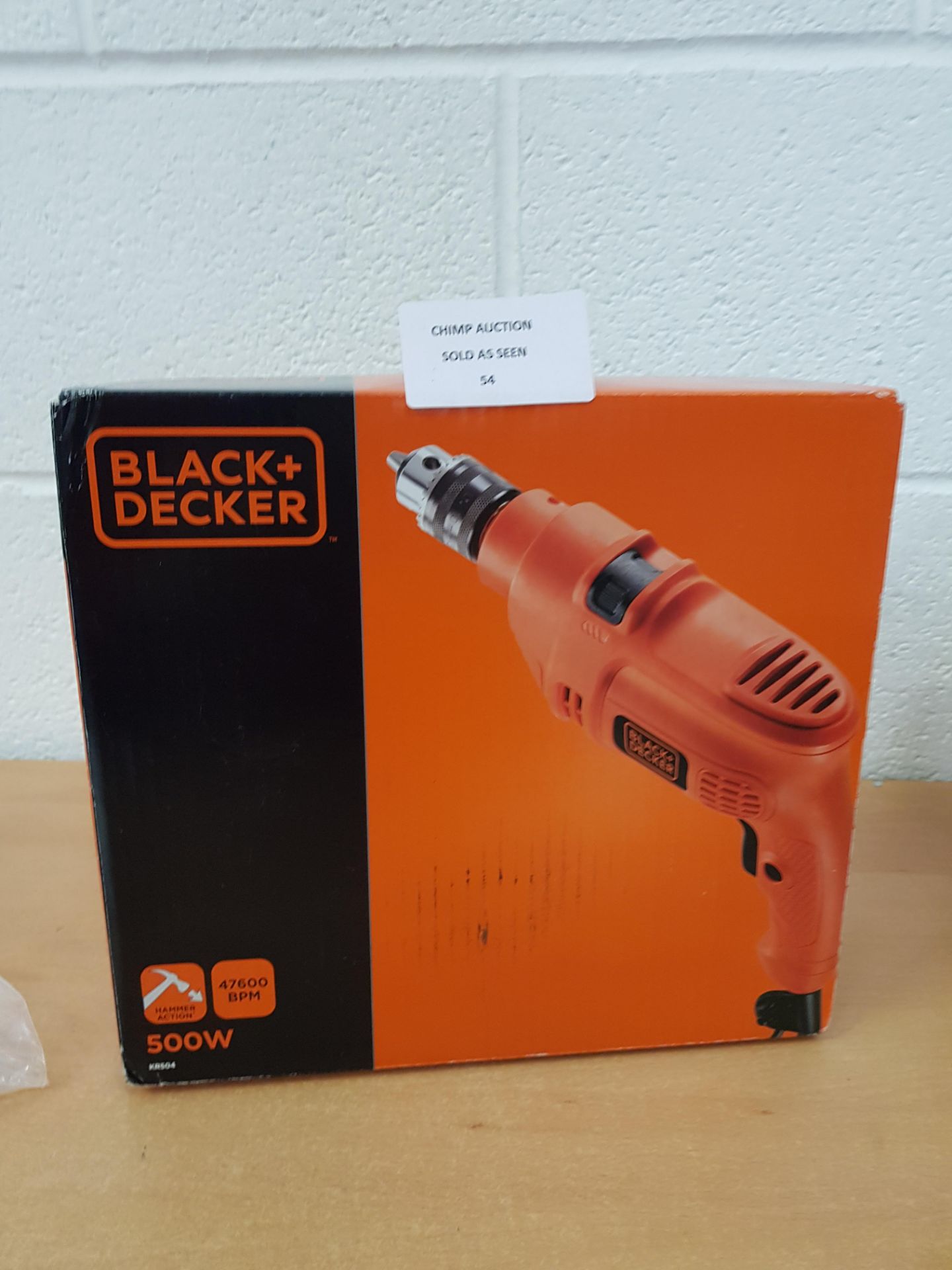 BLACK+DECKER KR504 240 V Single Speed Hammer Drill, 500 W