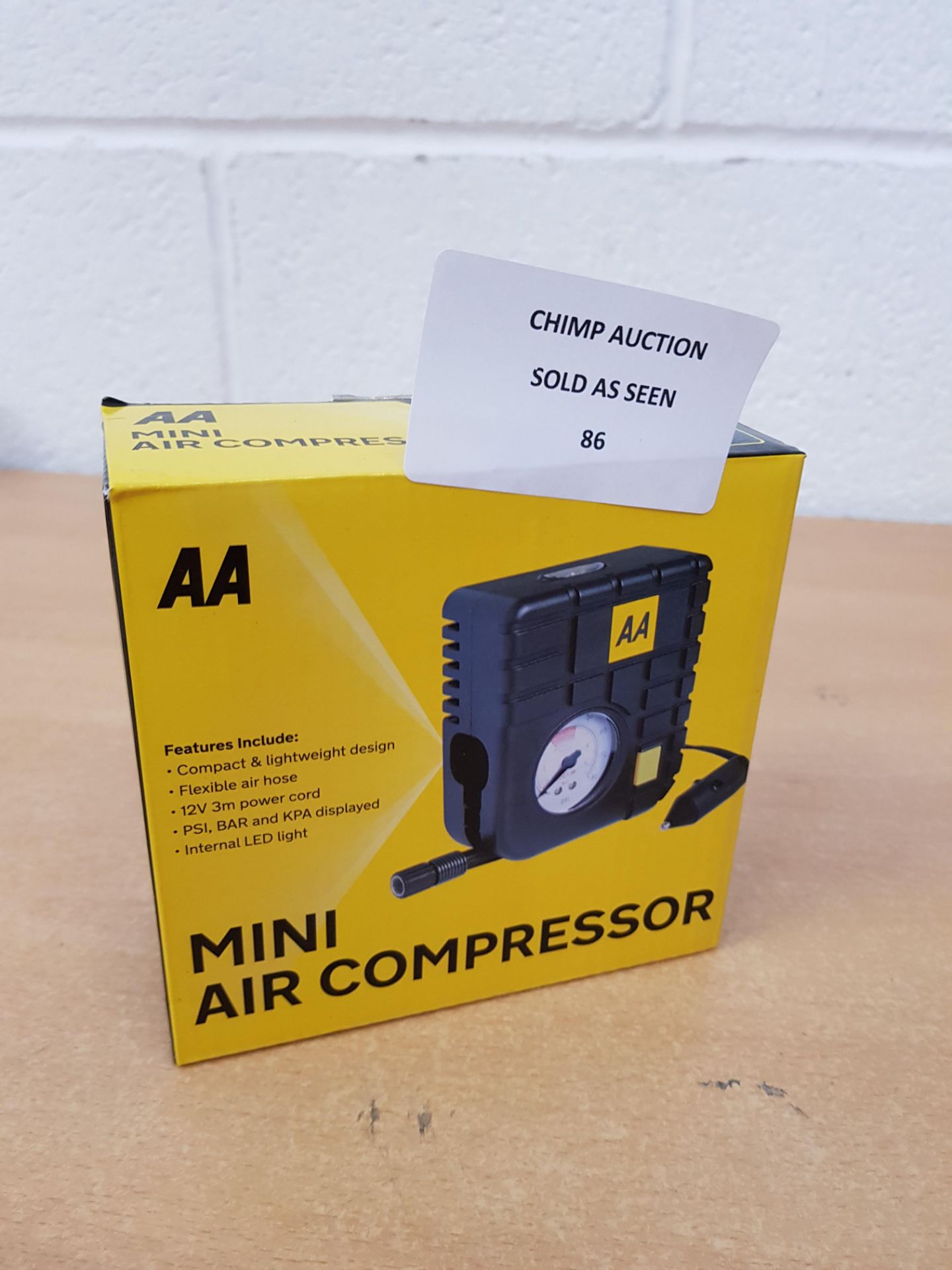 AA Mini Compact Car Air Compressor