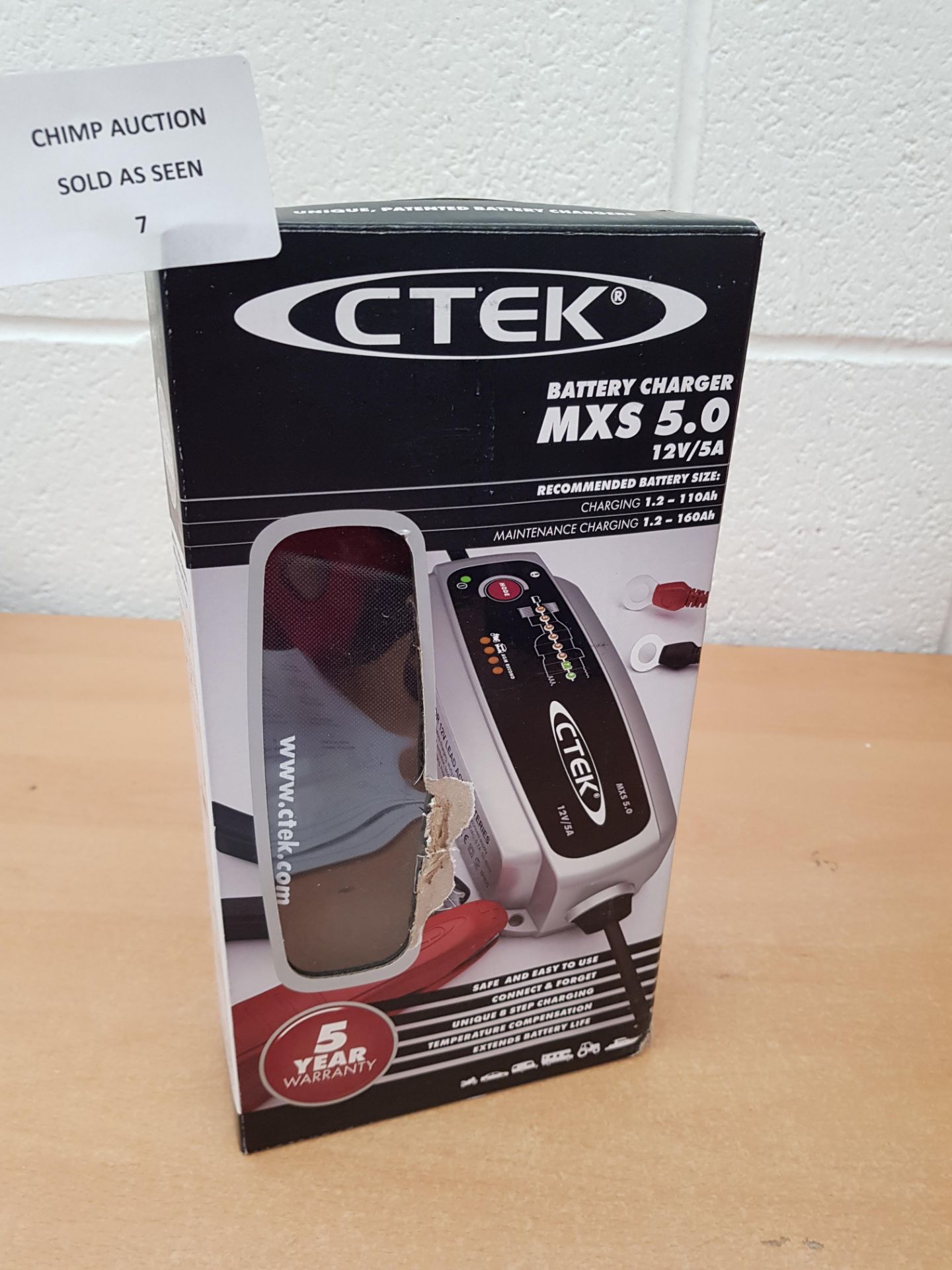 CTEK MXS 5.0 Fully Automatic Battery Charger RRP £79.99.