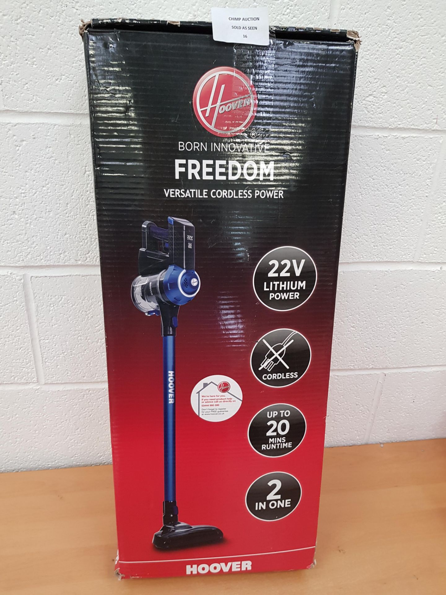 Hoover Freedom Lite 2in1 Cordless Stick Vacuum Cleaner [FD22L] RRP £129.99