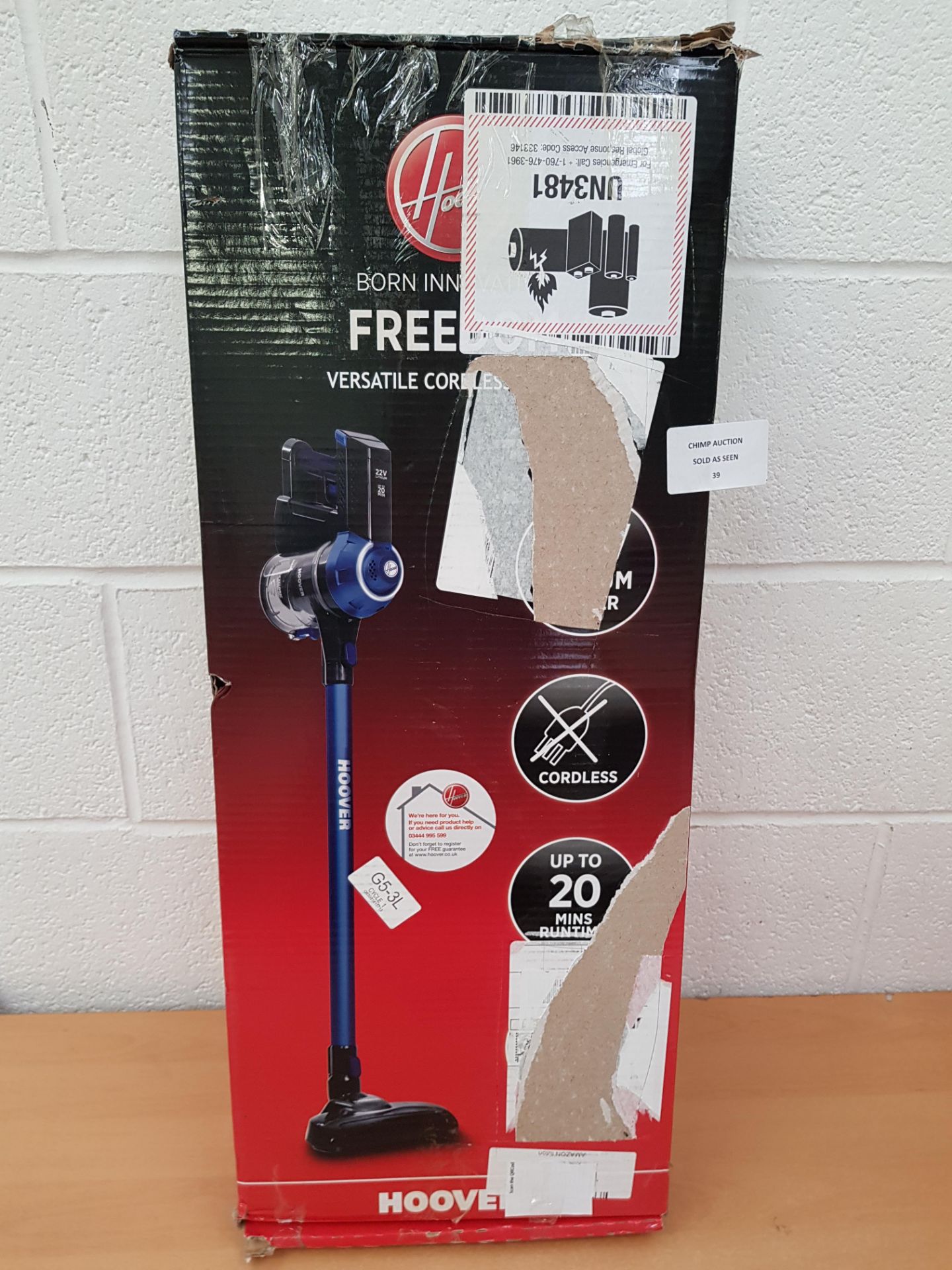 Hoover Freedom Lite 2in1 Cordless Stick Vacuum Cleaner [FD22L] RRP £129.99