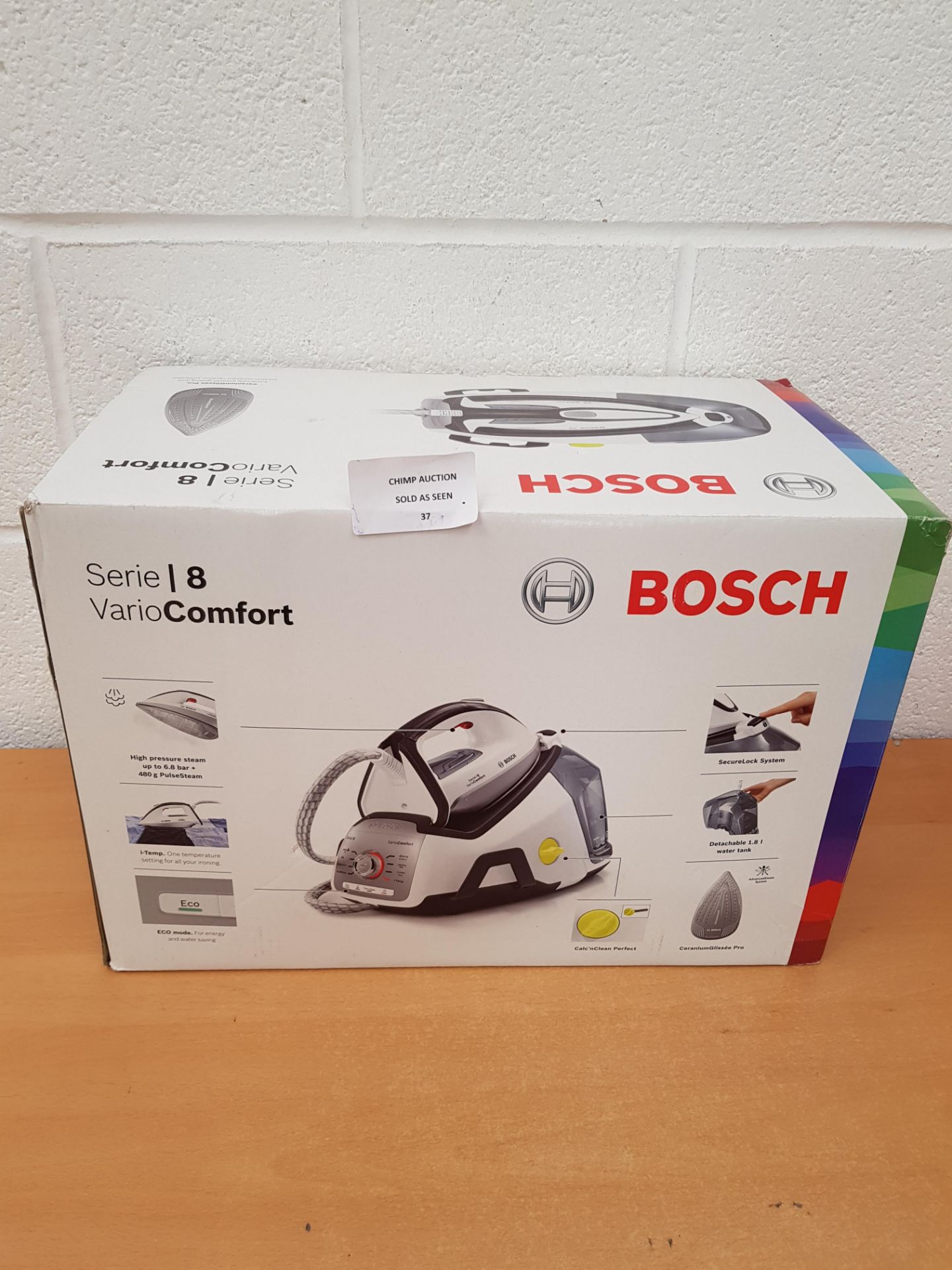 BOSCH TDS8030GB Serie 8 VarioComfort Steam Generator, 2400 W RRP £329.99