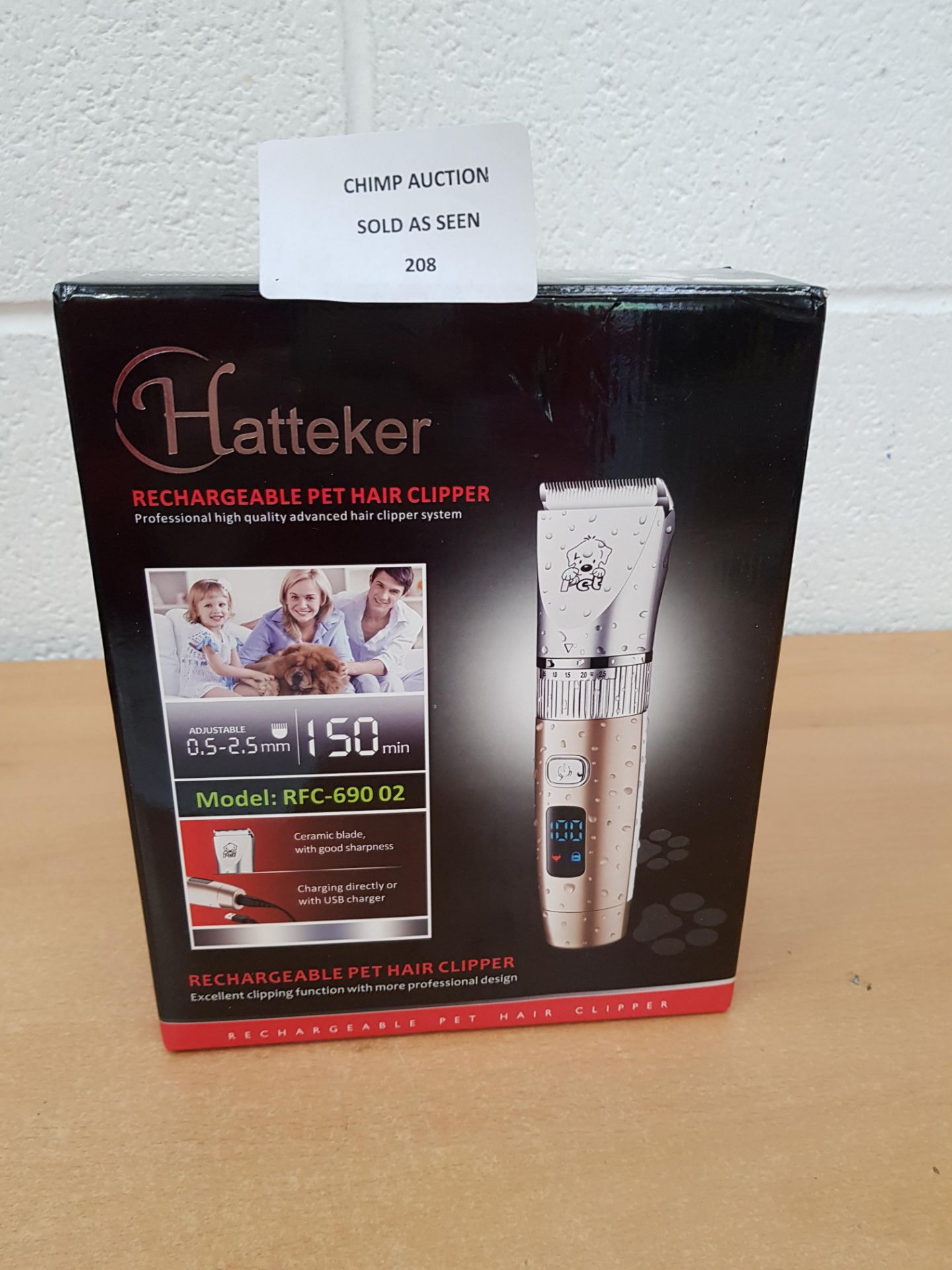 Hatteker RFC-690 Rechargeable Cordless Pet Clipper