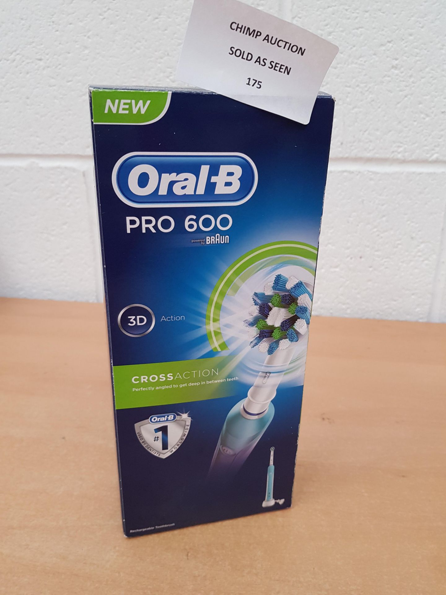 Oral-B Pro 600 Braun electric 3D action toothbrush