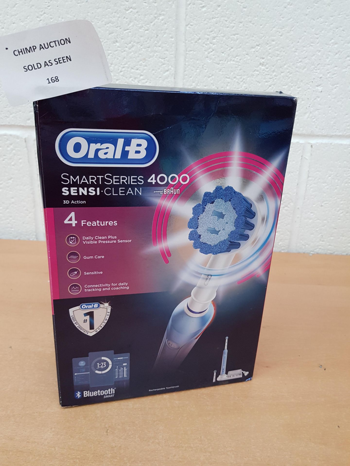 Oral-B Smartseries 4000 Sensi Clean Bluetooth Toothbrush RRP £129.99.