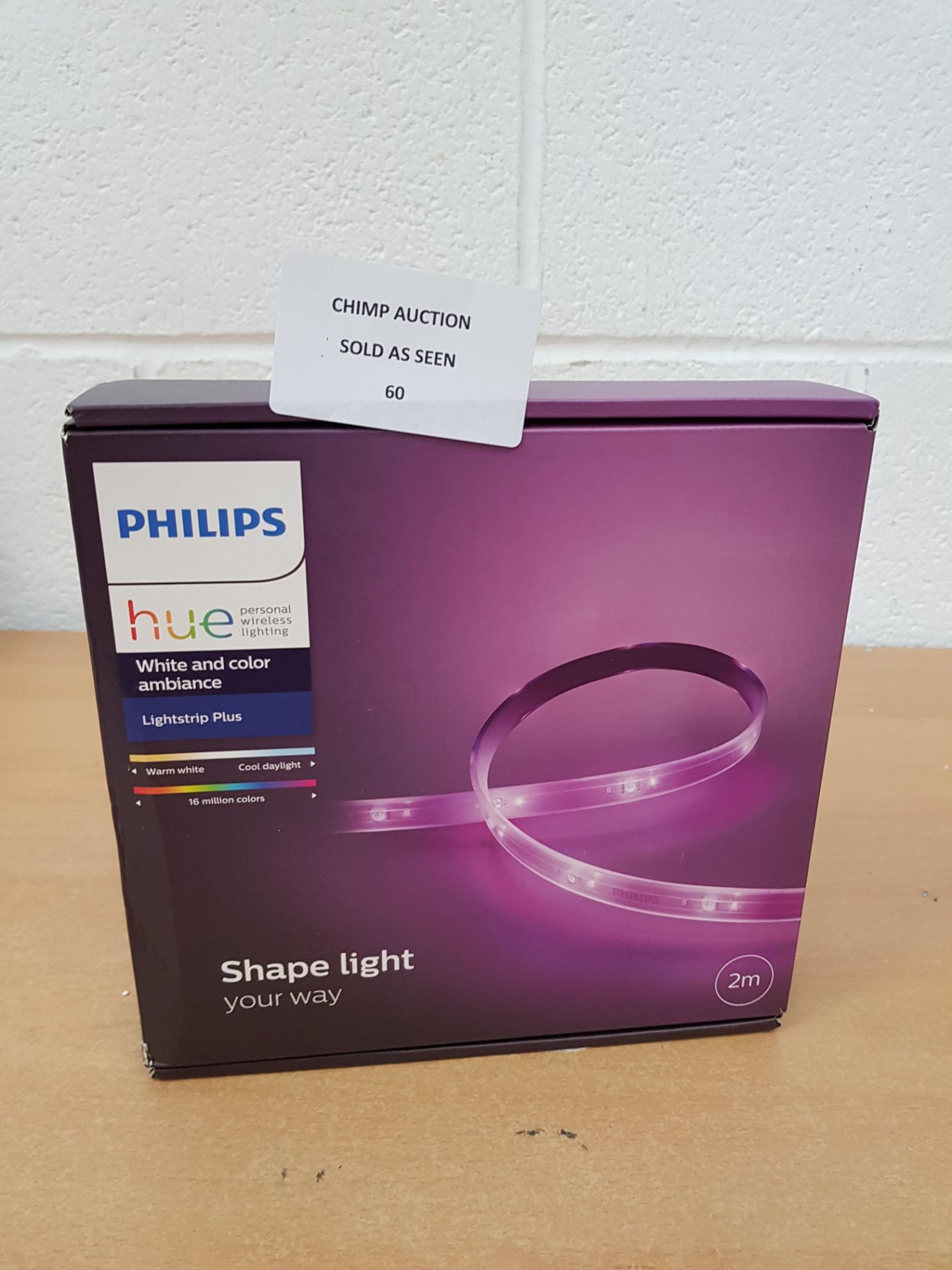 Philips Hue White & Color Ambiance Lightstrip Plus Kit RRP £69.99