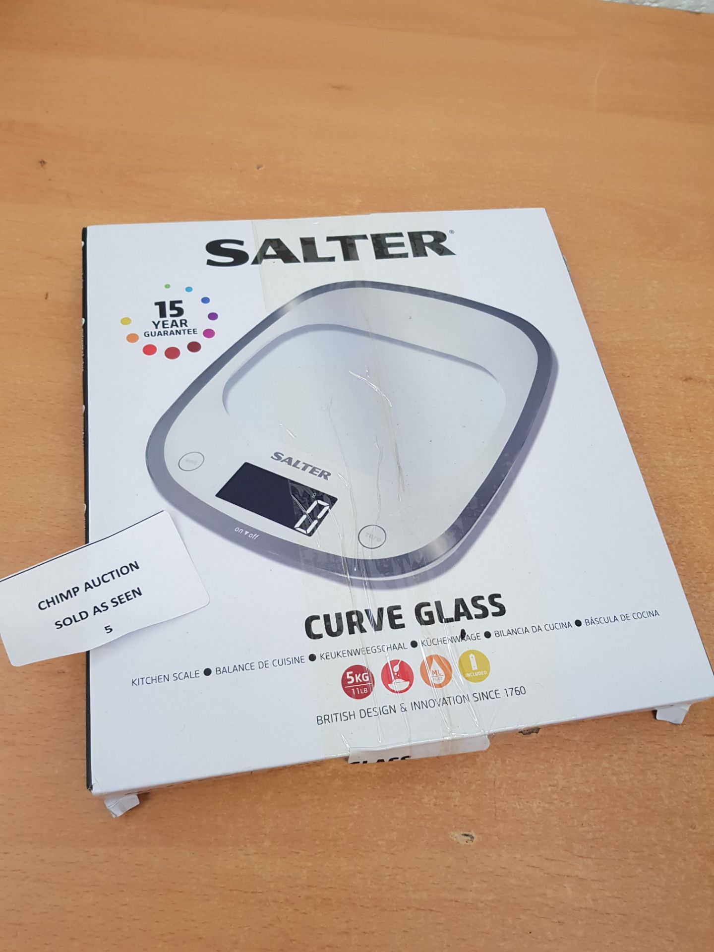 Salter Curve Glass Kitchen Scale