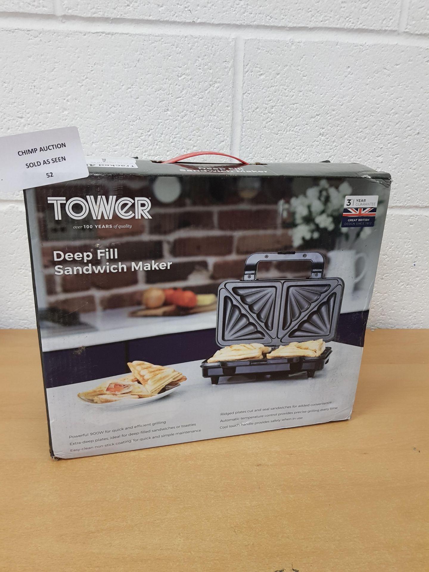 Tower Deep Fill Sandwich Maker