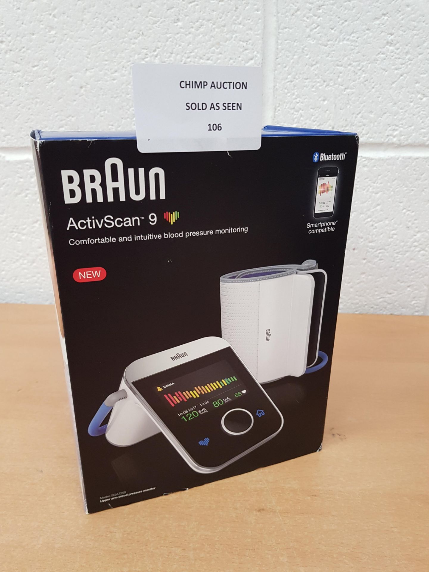 Braun ActivScan 9 Digital Upper Arm Blood Pressure Monitor RRP £149.99
