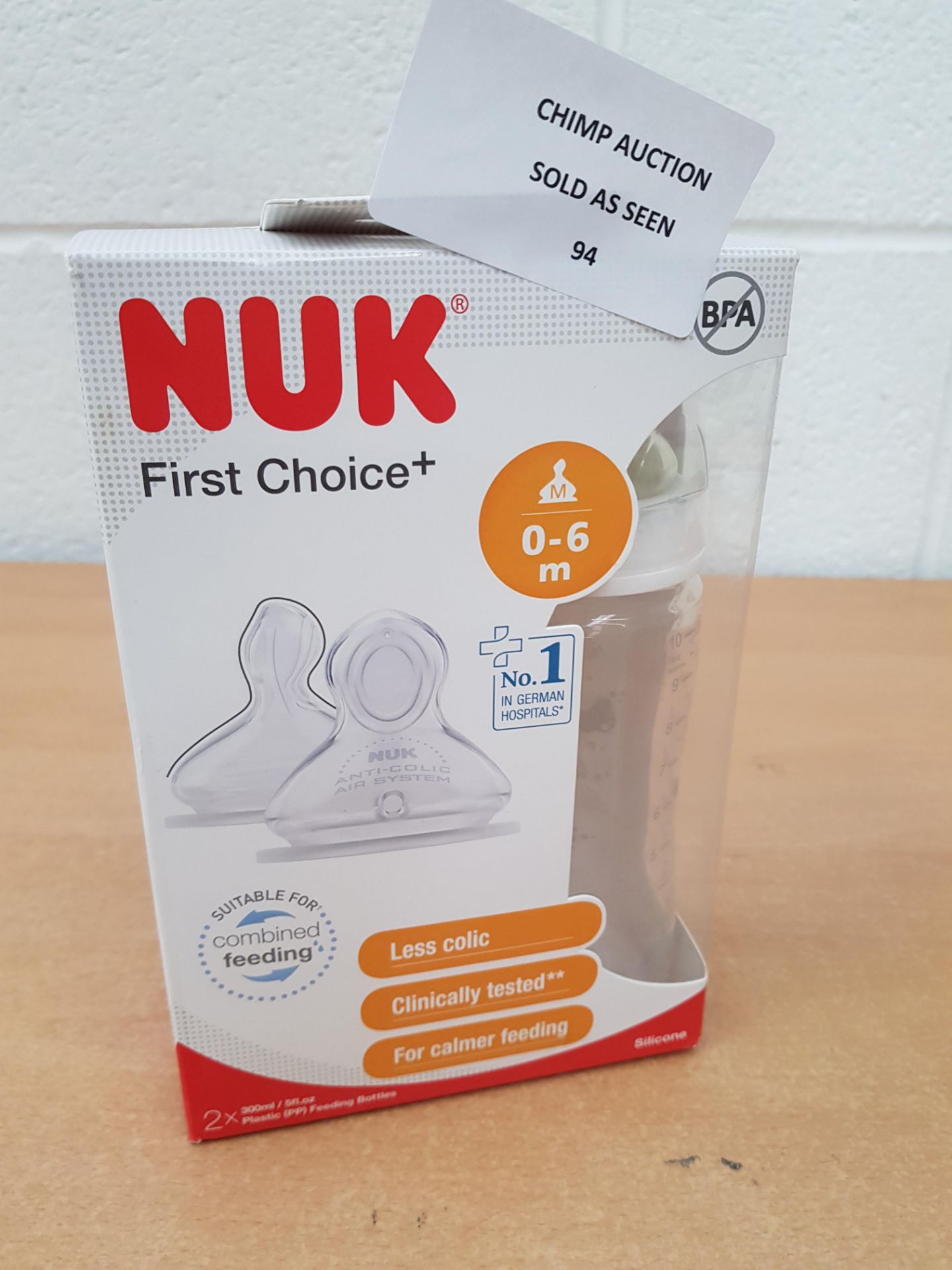 NUK first Choice+ Baby bottles X2