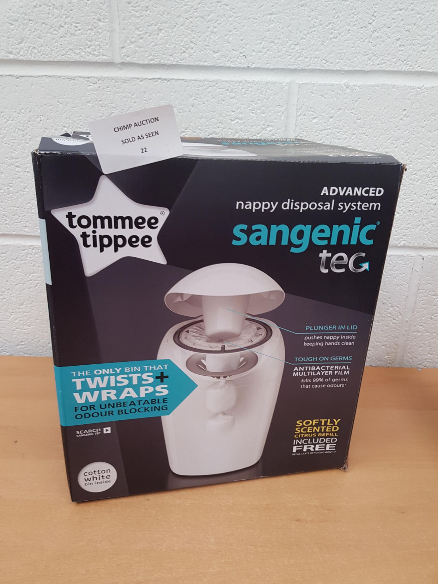 Tommee Tippee Sangenic Tec Nappy Disposal Tub