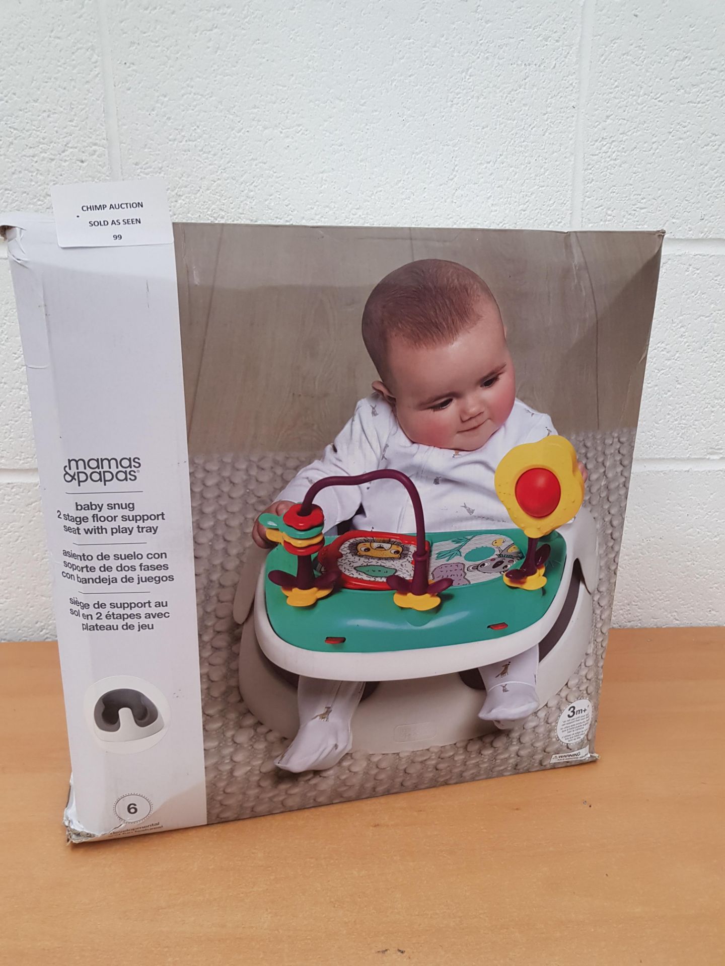 Mamas & Papas Baby Snug Seat and Activity Tray RRP £49.99