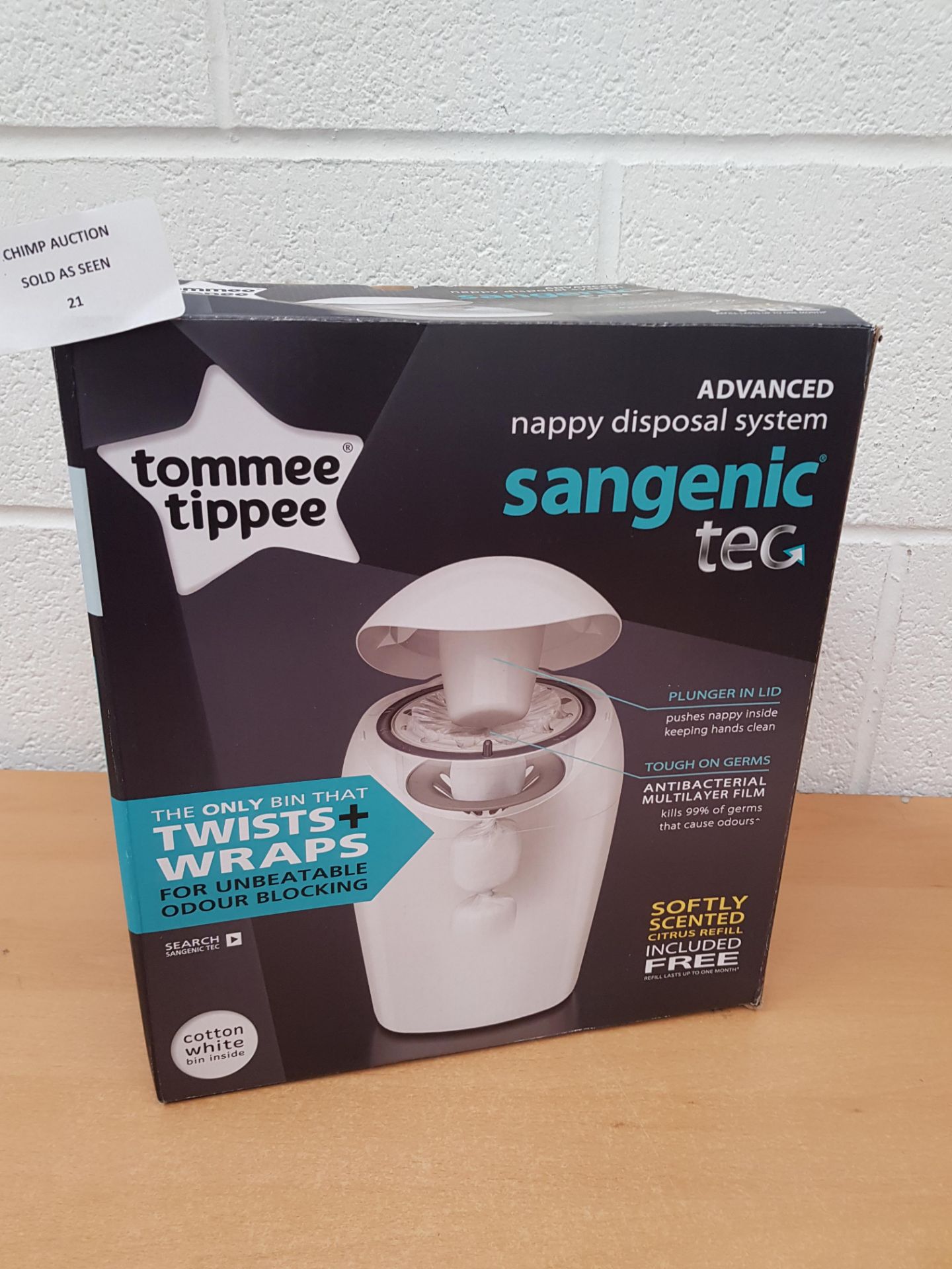 Tommee Tippee Sangenic Tec Nappy Disposal Tub