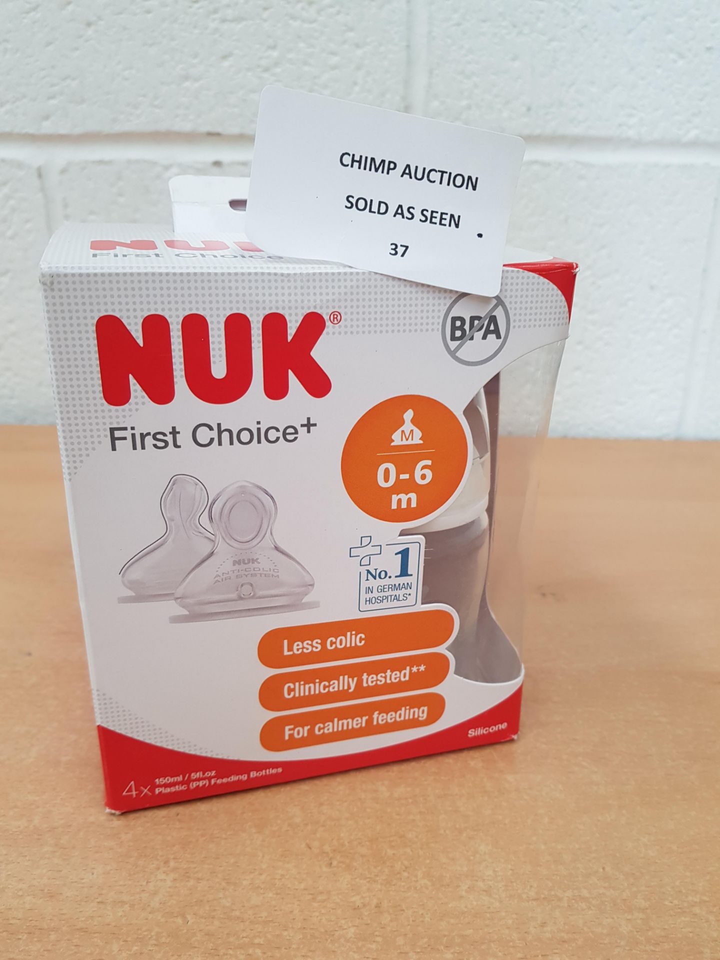 NUK first Choice+ Baby bottles X4