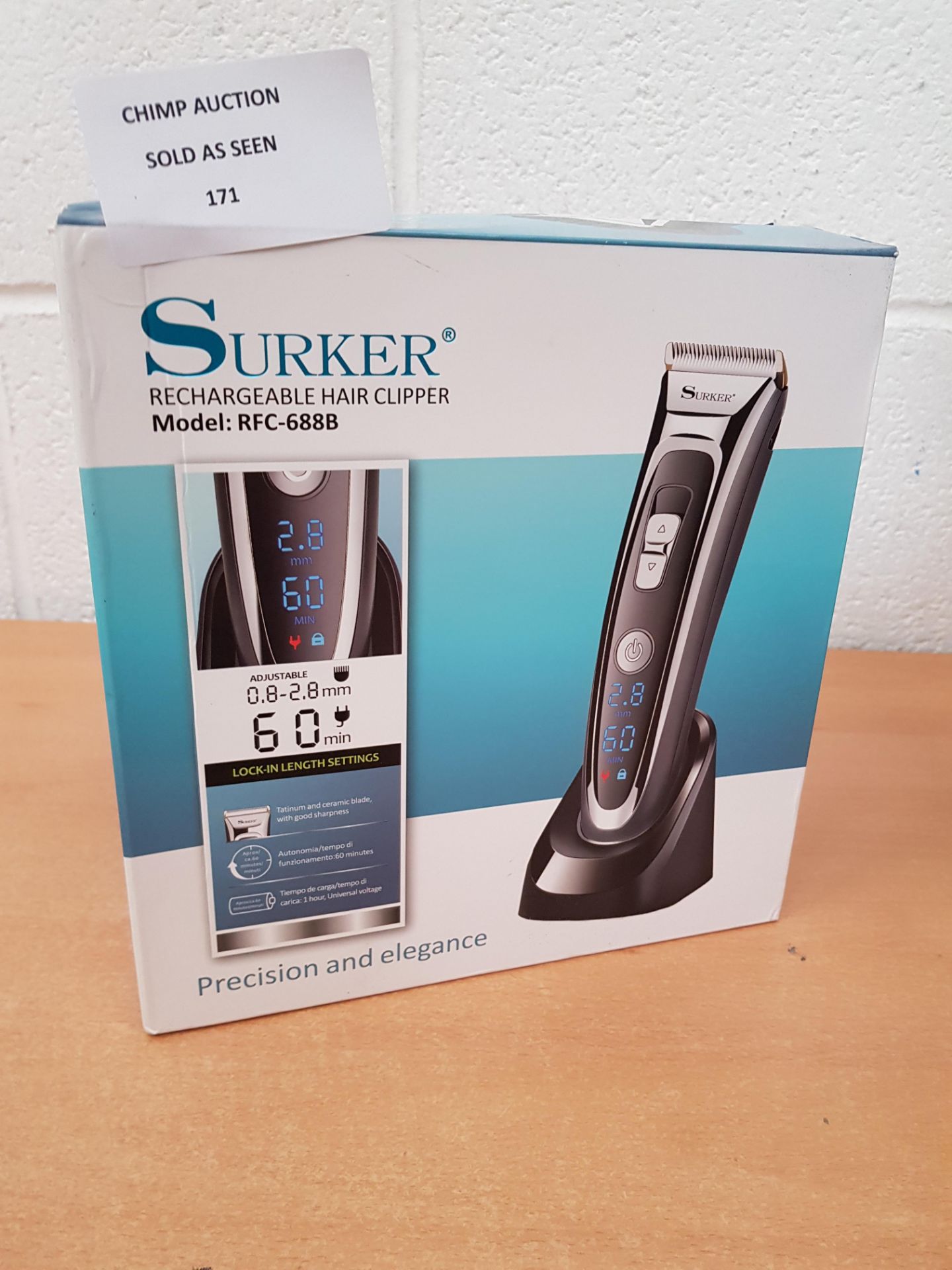 Surker RFC 688B Rechargeable Cordless trimmer