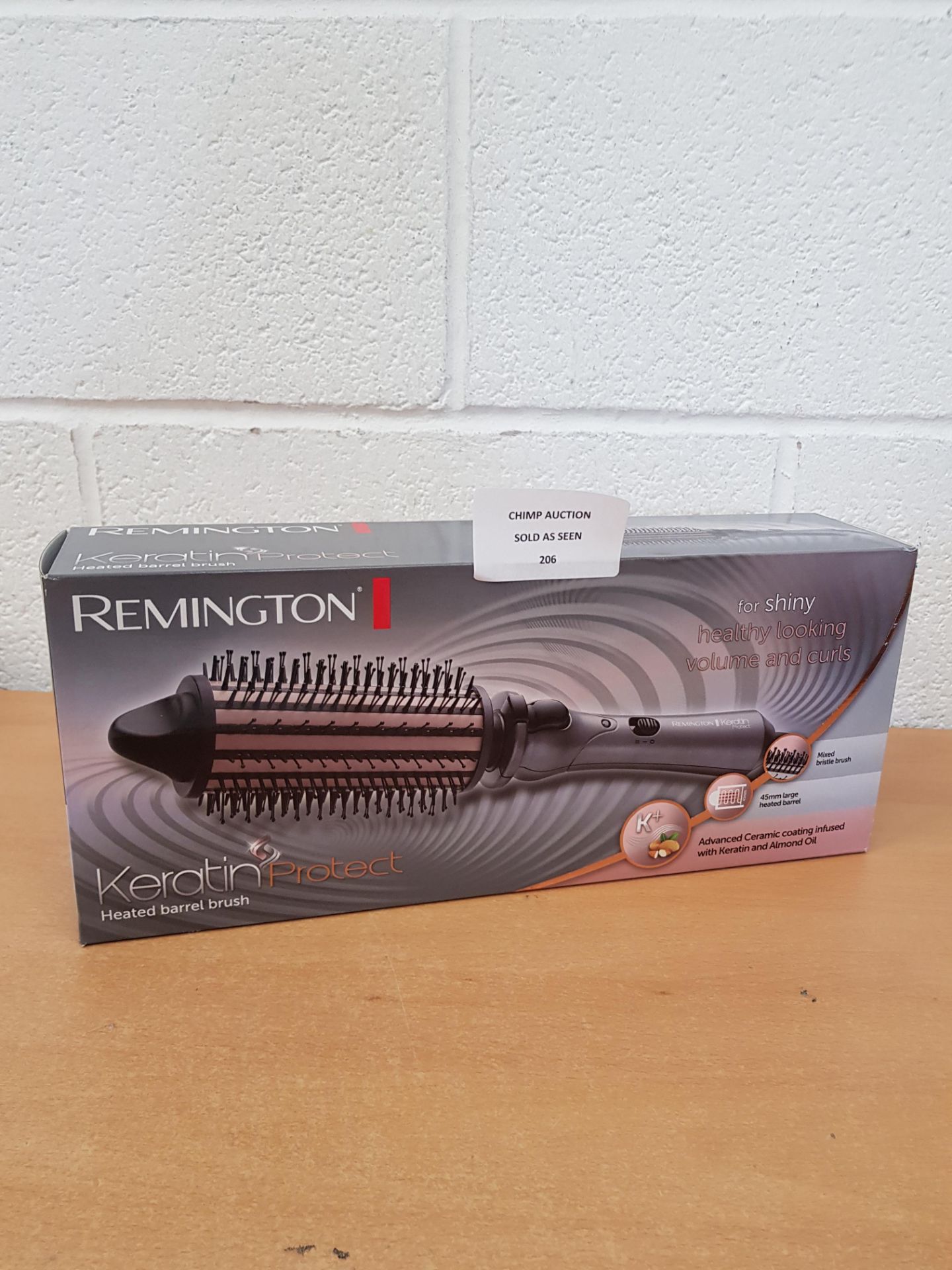 Remington Keratin Protect Heated Barrel Hot Hair Brush
