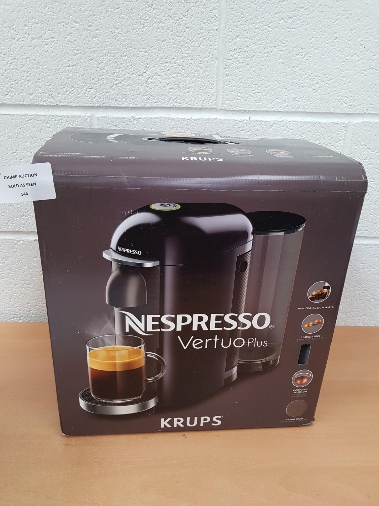 NEW Nespresso XN900T40 Vertuo Plus Coffee Machine RRP £199.99