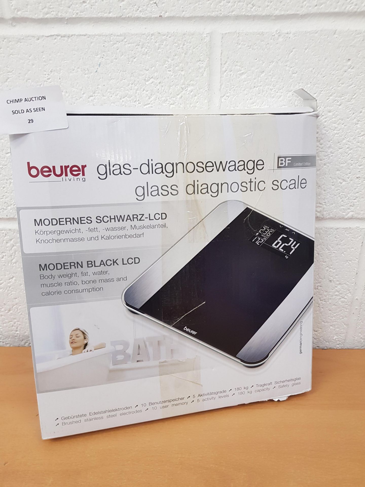 Beurer Glass Diagnostic BF limtitd edition scale