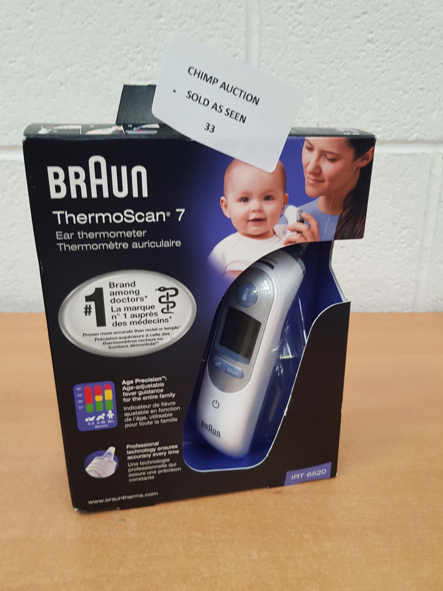 Braun Thermoscan 7 IRT6520 Thermometer RRP £54.99.