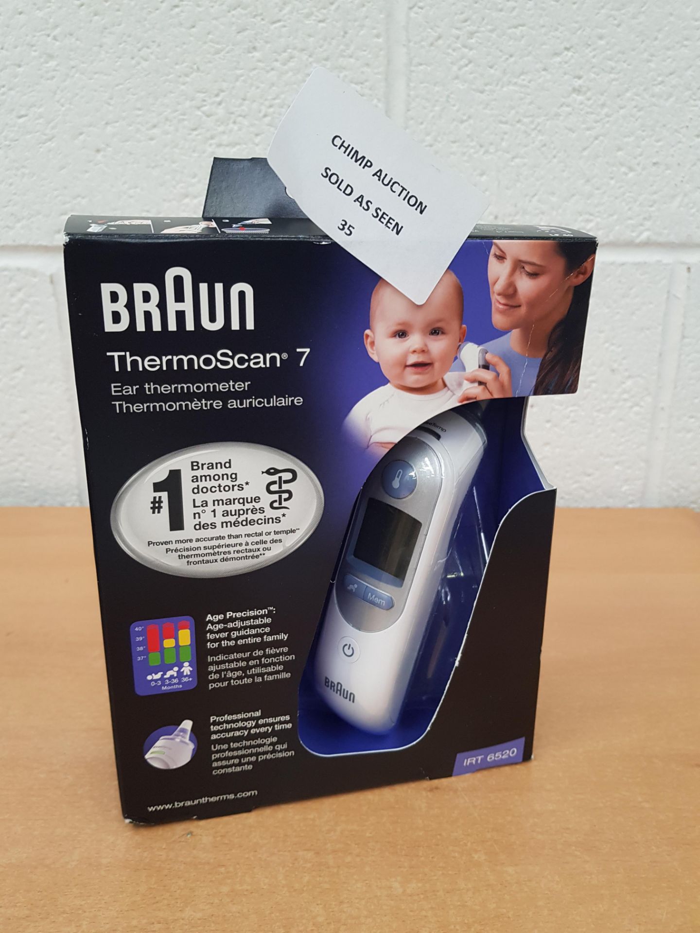 Braun Thermoscan 7 IRT6520 Thermometer RRP £54.99.