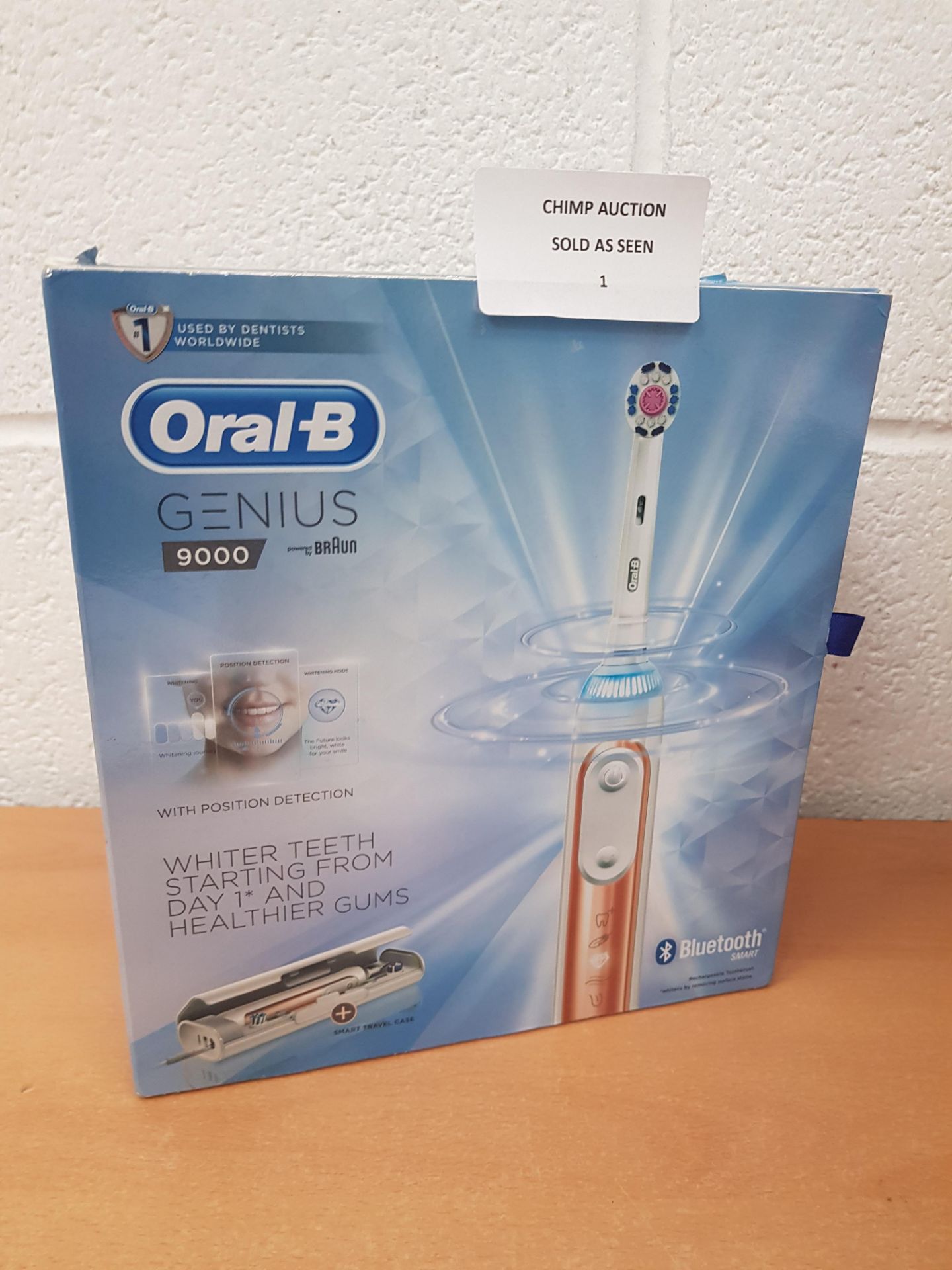 Oral-B Braun Genius 9000 Bluetooth smart Toothbrush Rose Gold £259.99.