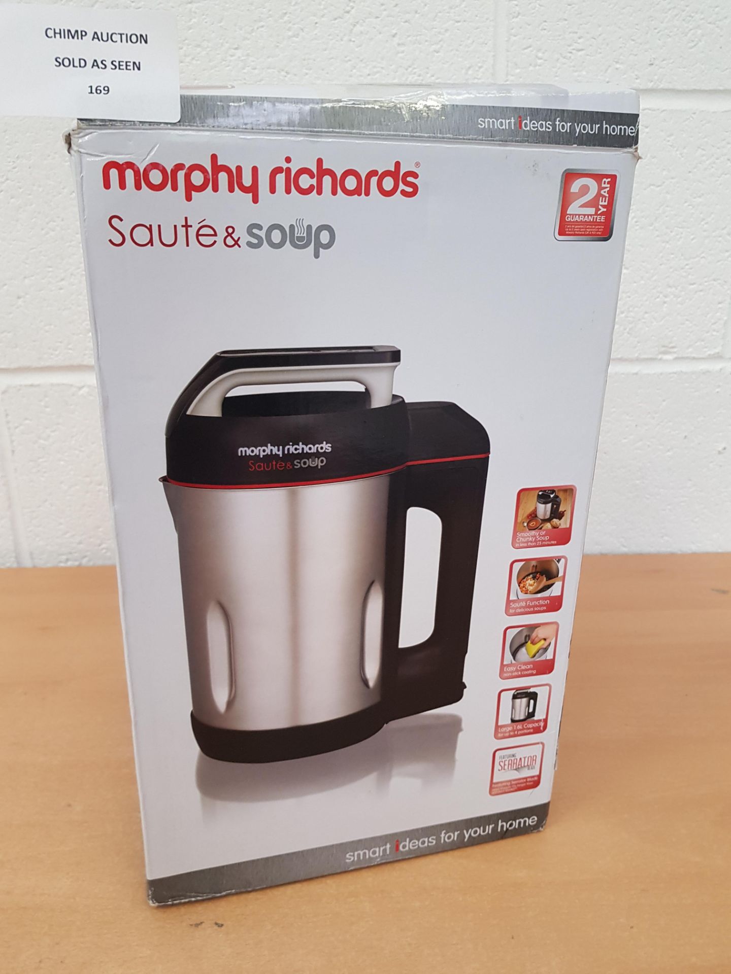 Morphy Richards Saute & Soup maker RRP £89.99