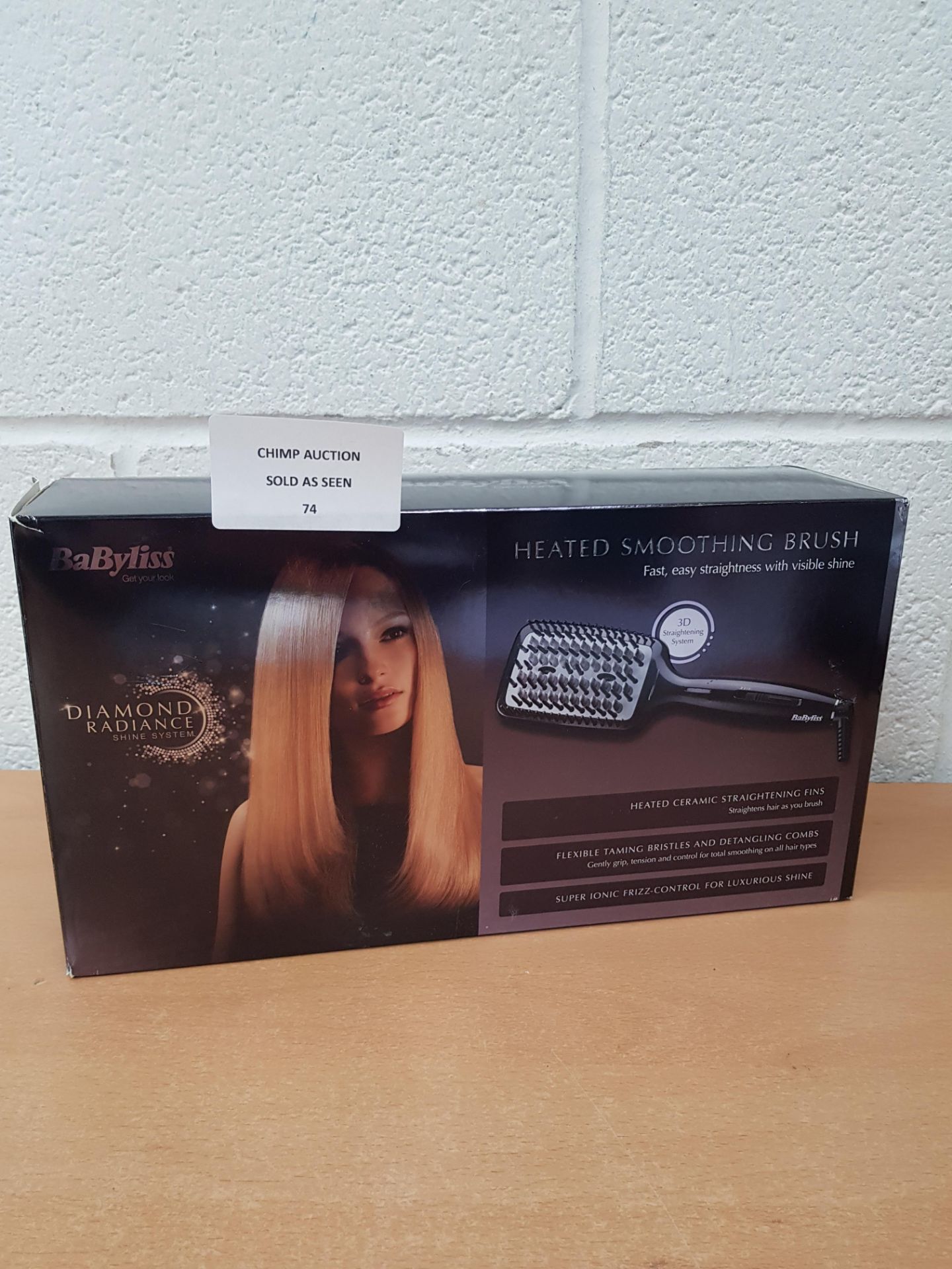 BaByliss Diamond Heated Smoothing & Straightening Brush RRP £79.99