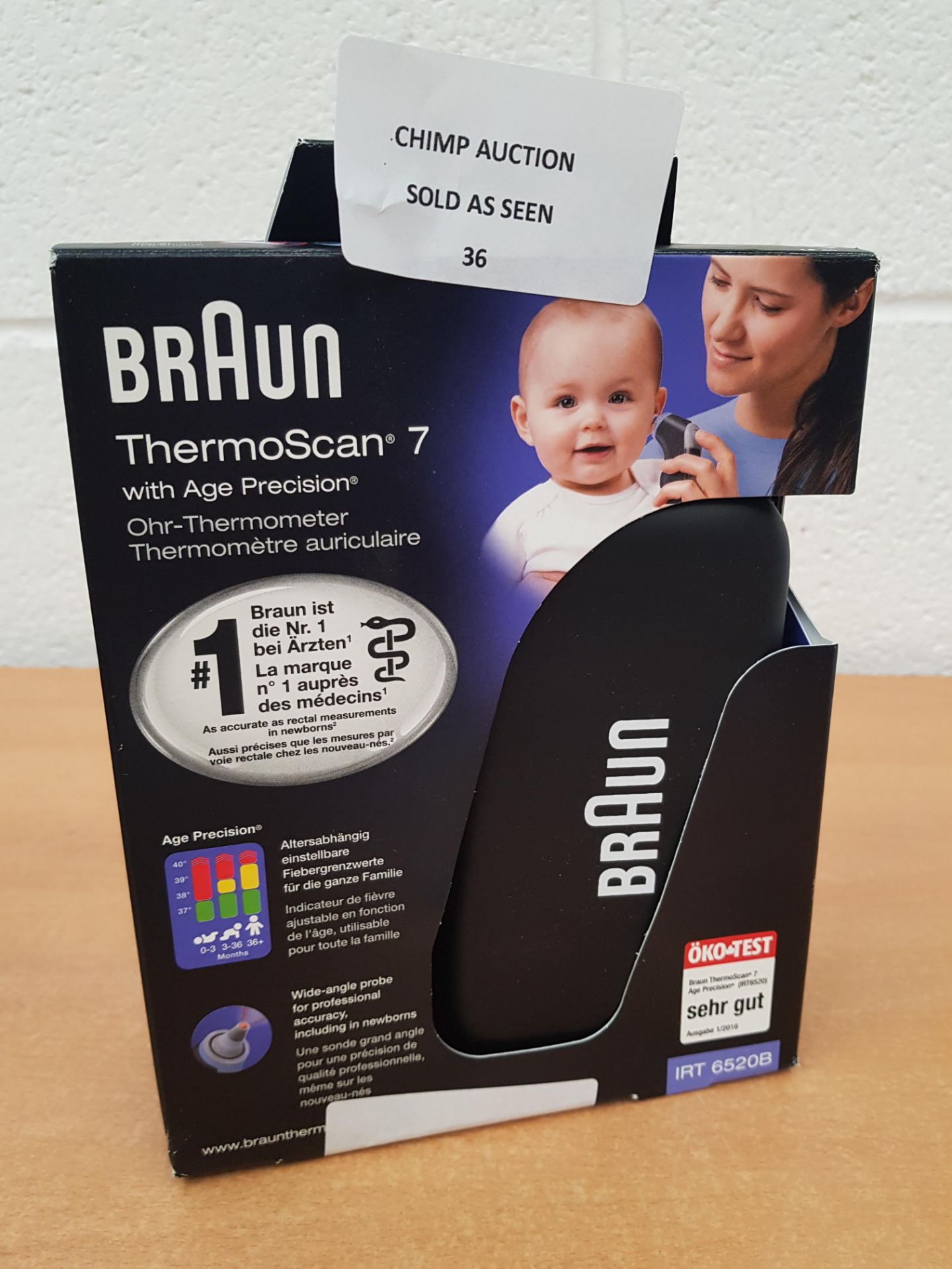 Braun ThermoScan 7 Ear Thermometer with Age Precision RRP £79.99