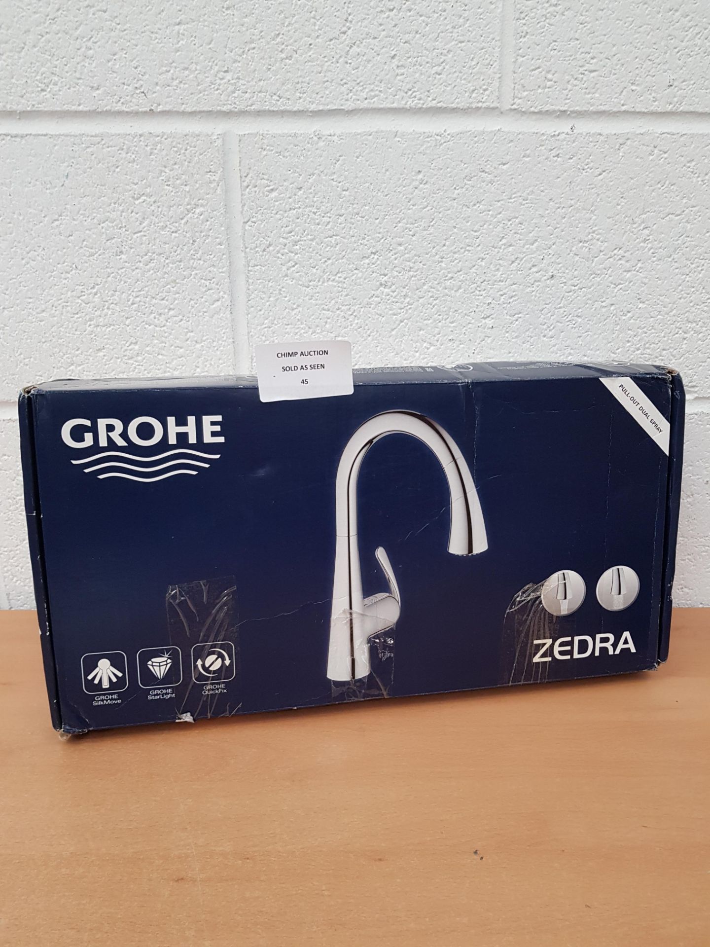 GROHE 32294001 | Zedra Kitchen Tap | Pull-Out Comfort Spray | RRP £399.99