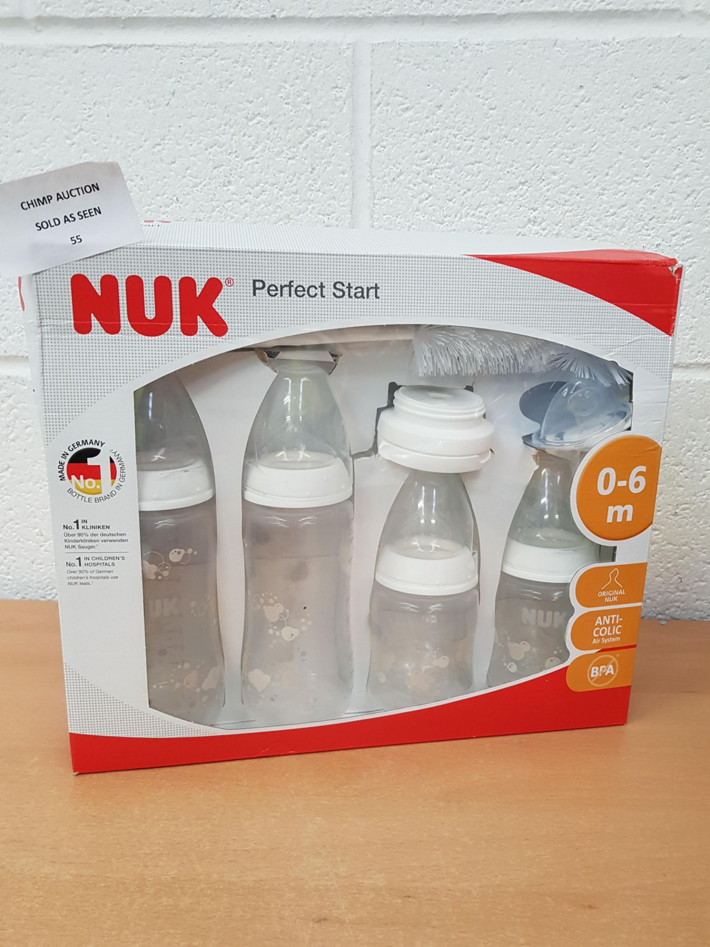 NUK Perfect Start Baby Bottle Set, Anti-Colic