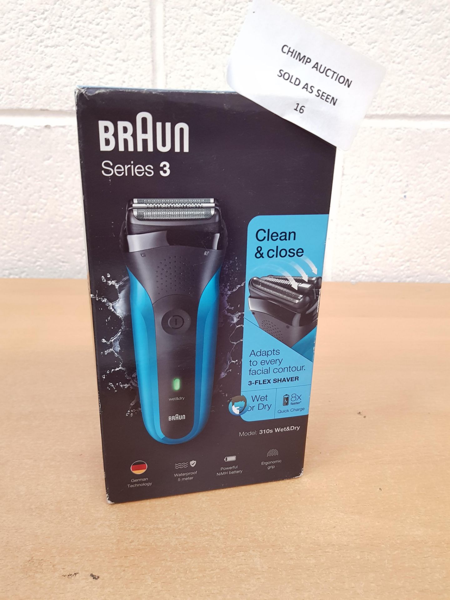 Braun Series 3 310s Wet and Dry Electric Shaver RRP £49.99.
