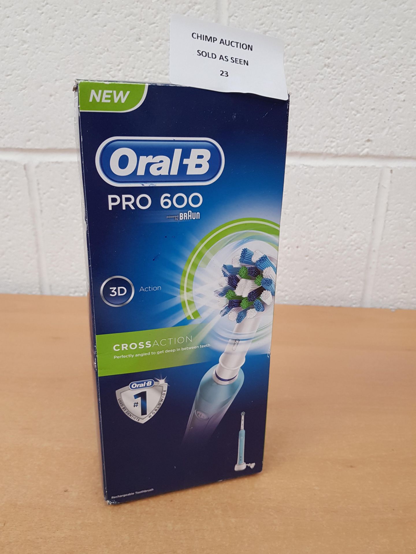 Oral-B Pro 600 Cross 3D Action Electric Rechargeable Toothbrush