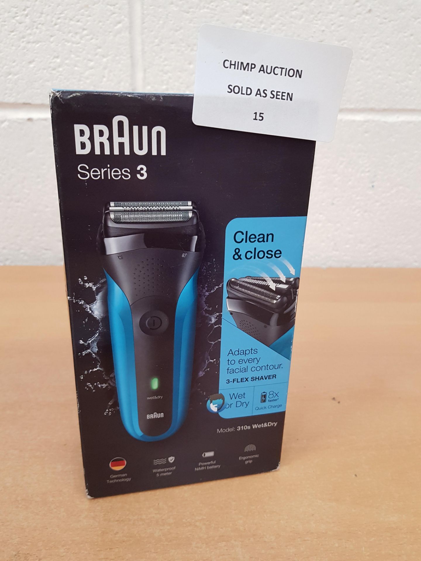 Braun Series 3 310s Wet and Dry Electric Shaver RRP £49.99.