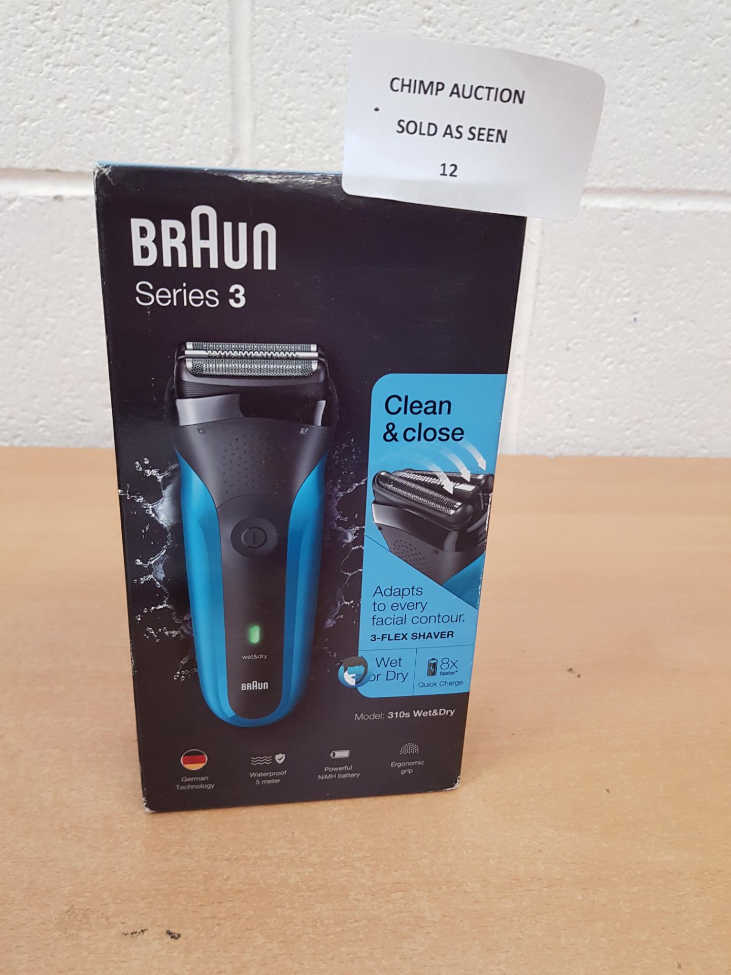 Braun Series 3 310s Wet and Dry Electric Shaver RRP £49.99.