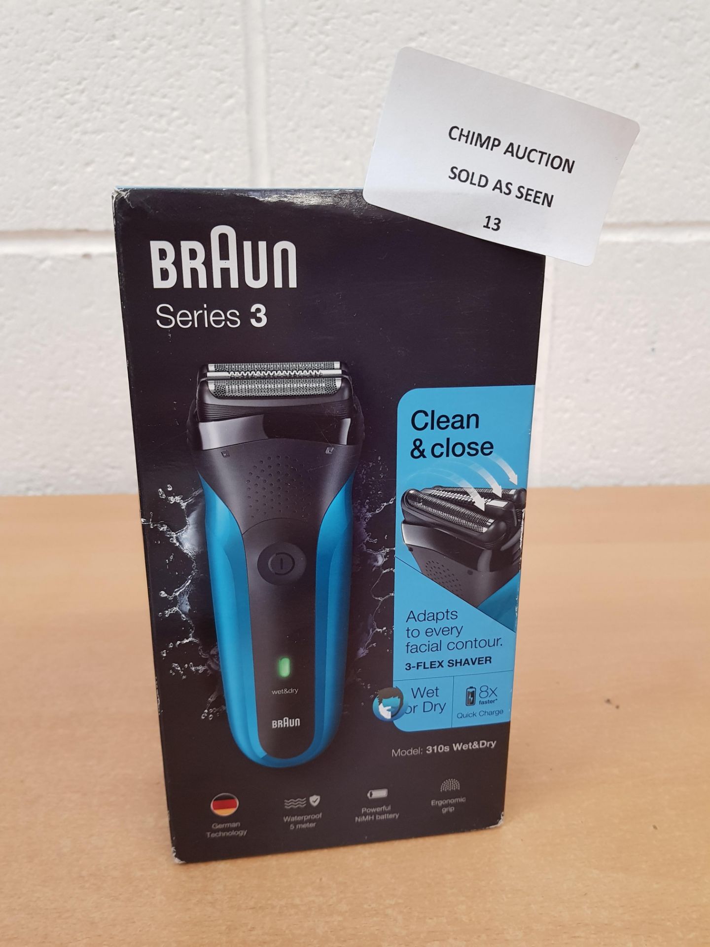 Braun Series 3 310s Wet and Dry Electric Shaver RRP £49.99.