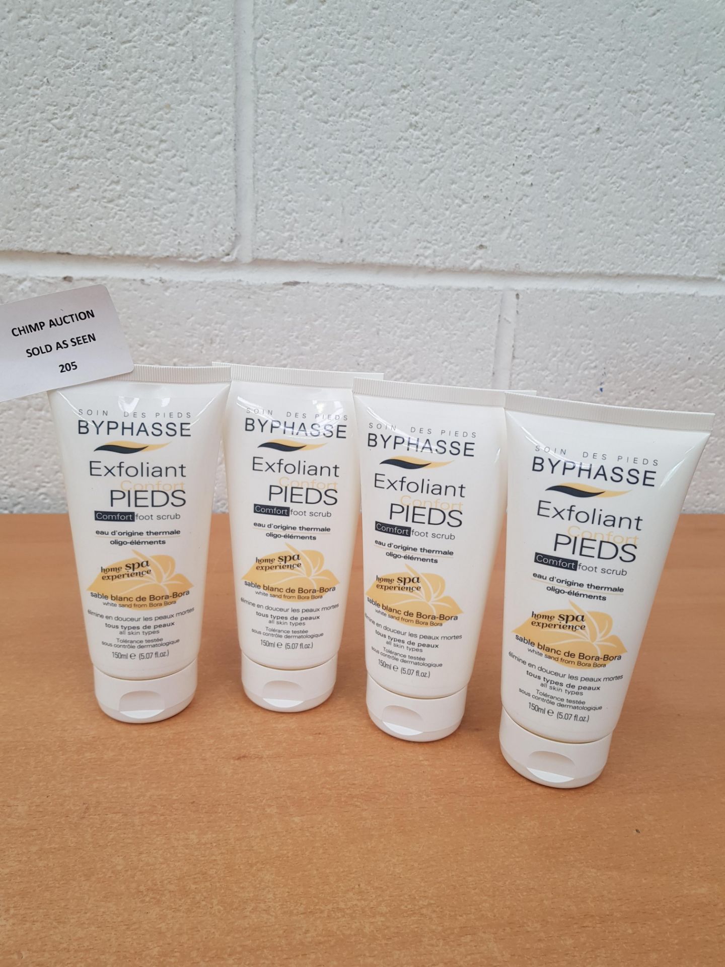 4X NEW Byphasse Comfort Foot Scrub Spa 150ML RRP £40