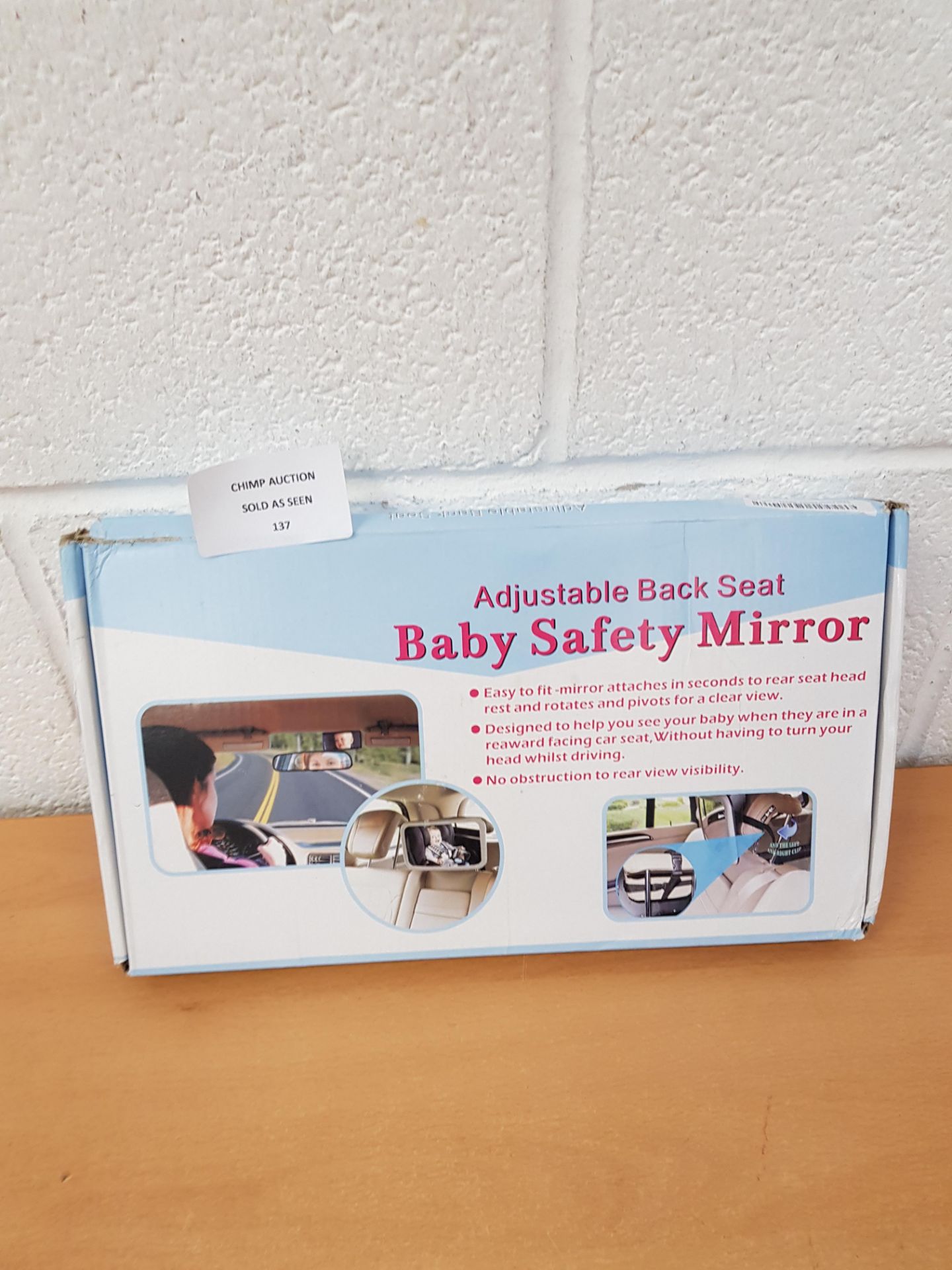 Adjustable Back Seat Baby Safety Mirror
